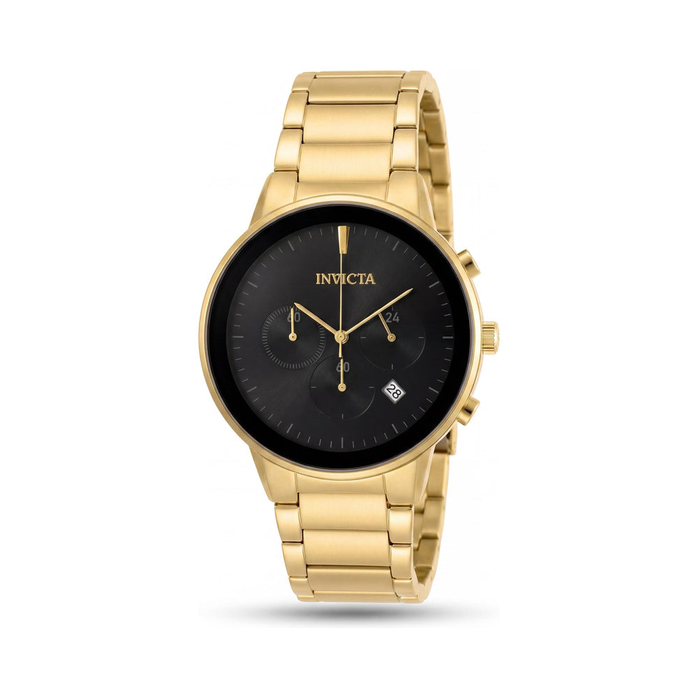 Reloj unisex Invicta Specialty 29480 de cuarzo con cronógrafo, de acero inoxidable tono oro, 43 mm