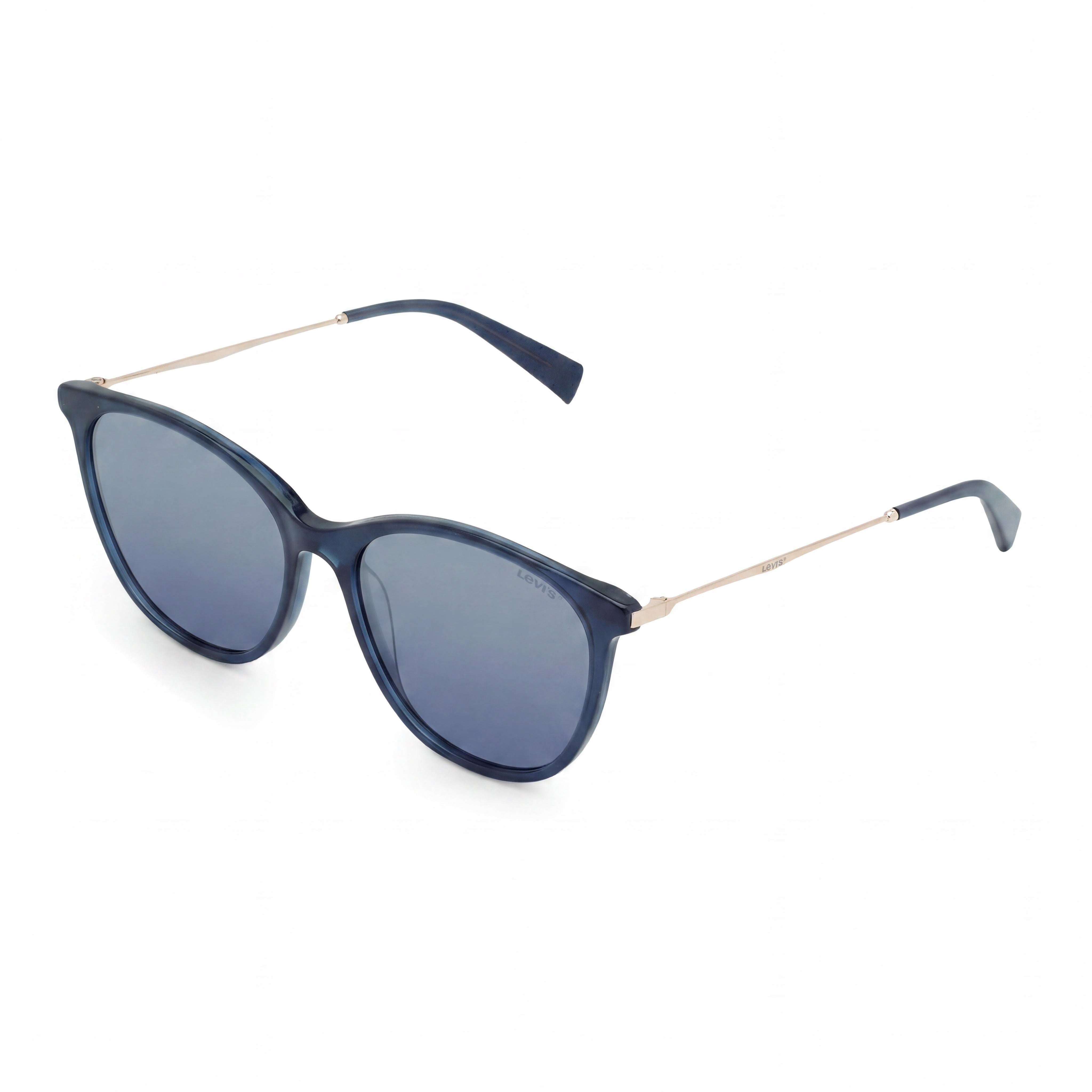 Levi's Lv 5006/S Sunglasses Women's Blue Silver Mirrored Polymethyl Methacrylate UV Protected 55mm, Photo 1