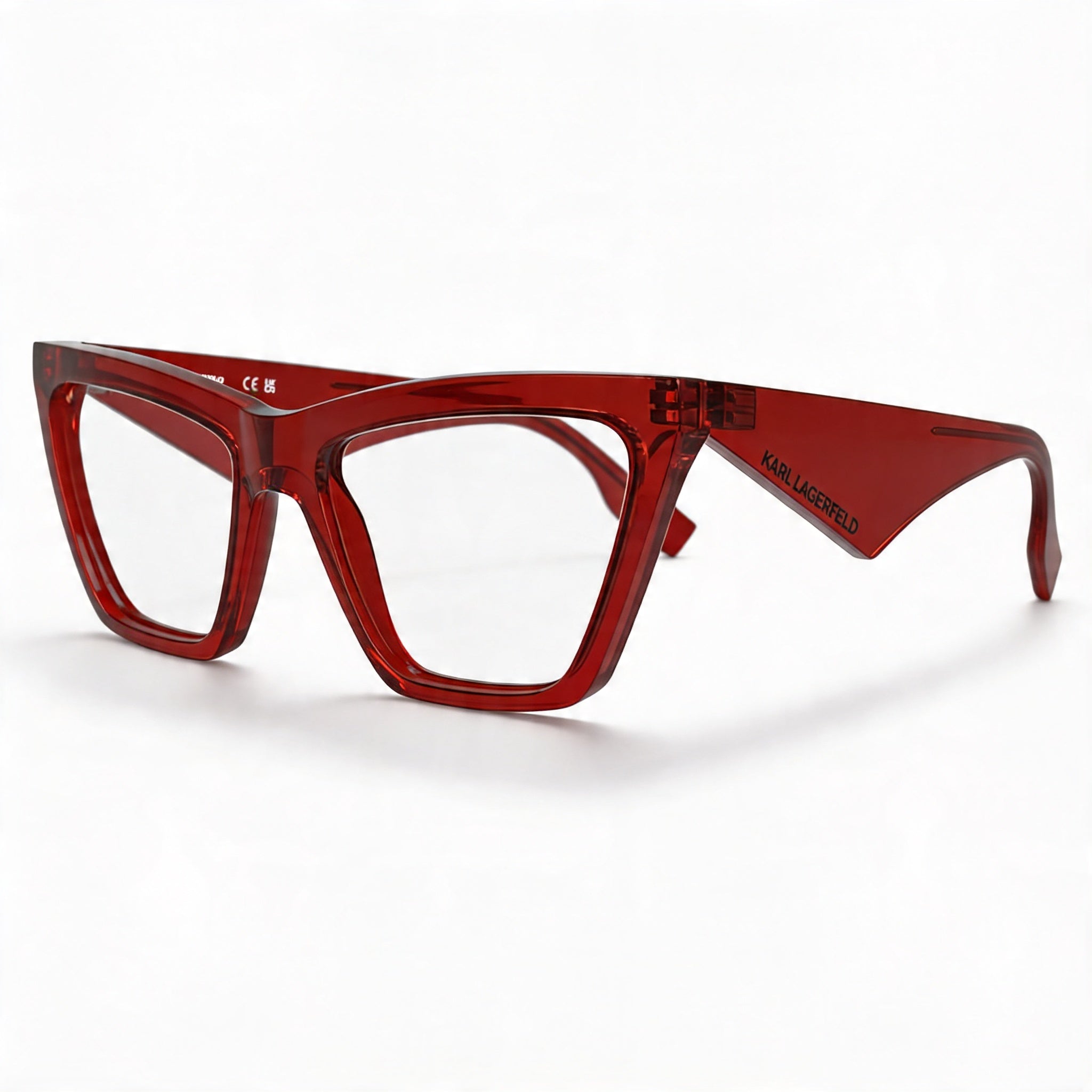 KARL LAGERFELD Kl6195 Women's Red Acetate Optical Eyeglasses 54mm, Photo 1