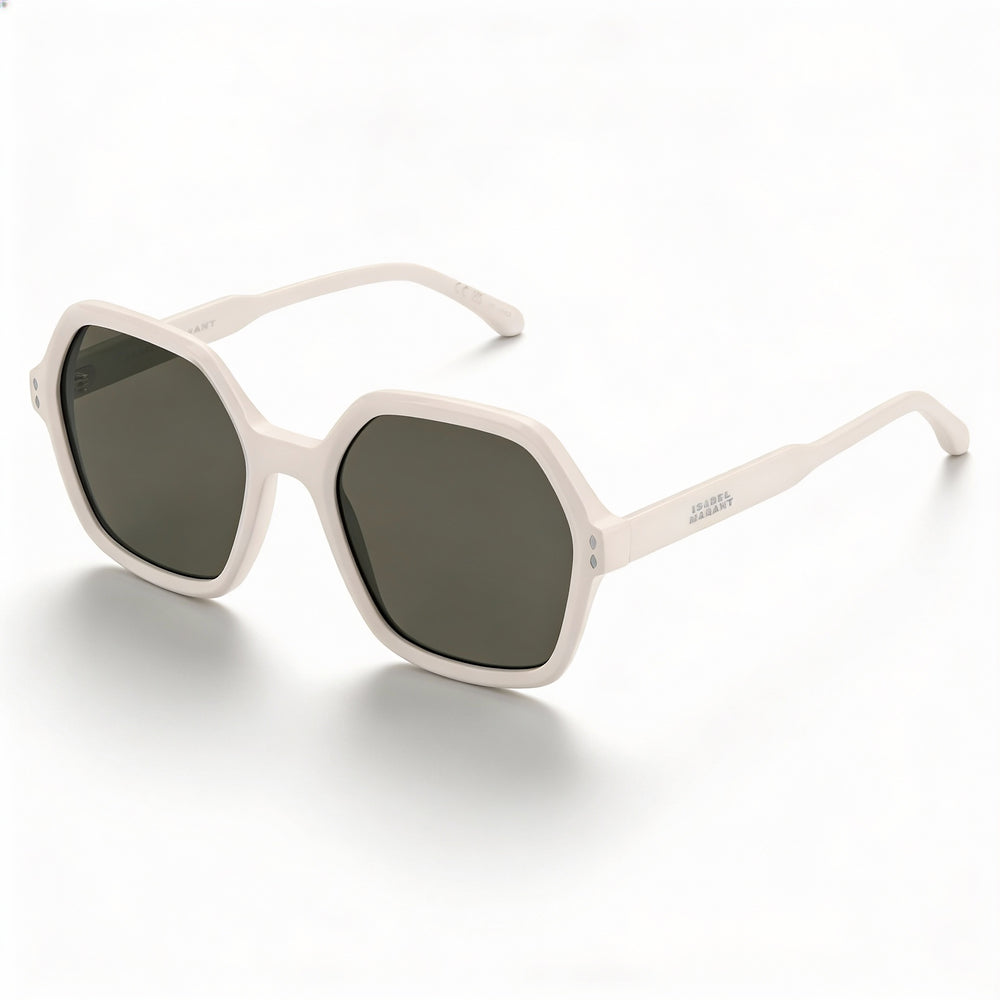 Isabel Marant Thin Fancy Acetate Women's Ivory Lightweight Acetate RX-Able UV Protected Sunglasses 55mm