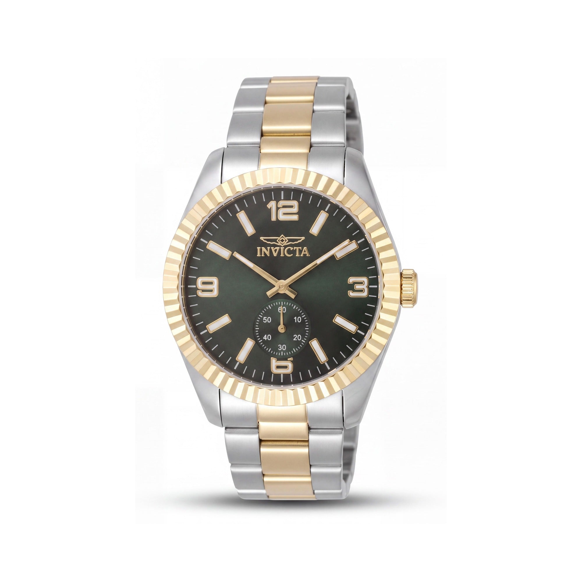 Invicta Specialty 49386 Men's Quartz Watch, 43mm Stainless Steel Case, Green Dial, Stainless Steel Bracelet, Photo 1