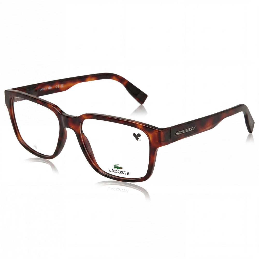 Lacoste L2927 Men's Casual Rectangular Injected Havana Polycarbonate Non-Polarised Eyeglasses 56mm