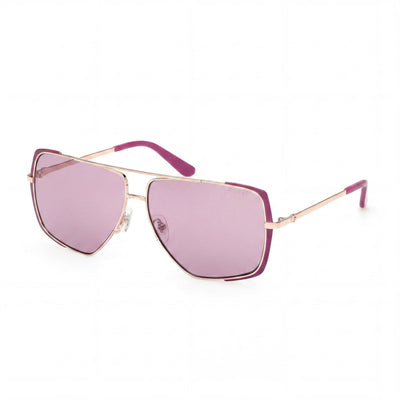 GUESS Casual Collection GU00220 Women's Metal Sunglasses Matte Violet UV 400 Protection 62-12-140