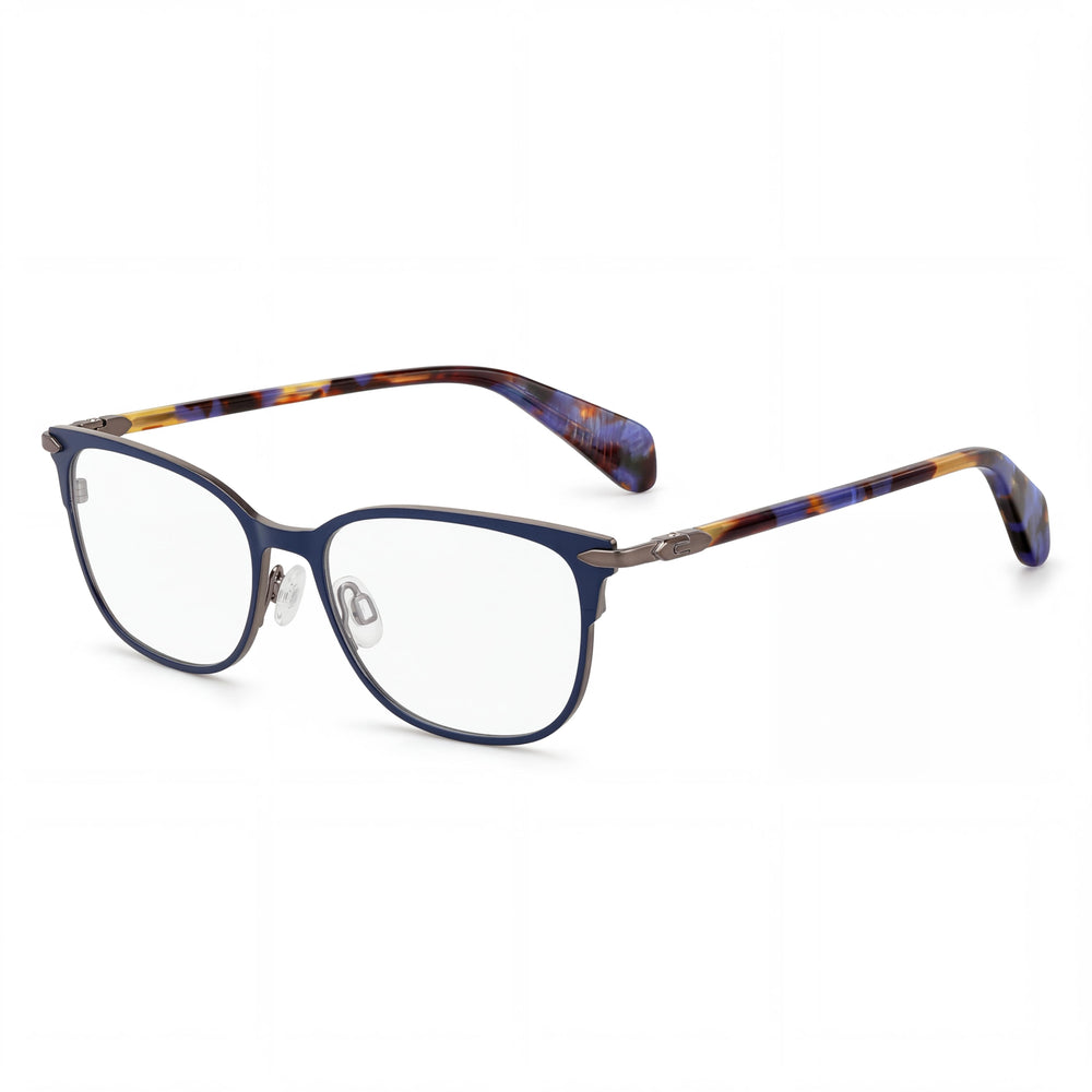 Gafas de sol Rag & Bone Rnb 3018 para mujer, de titanio negro, con lentes transparentes, sin montura, 53-16-140