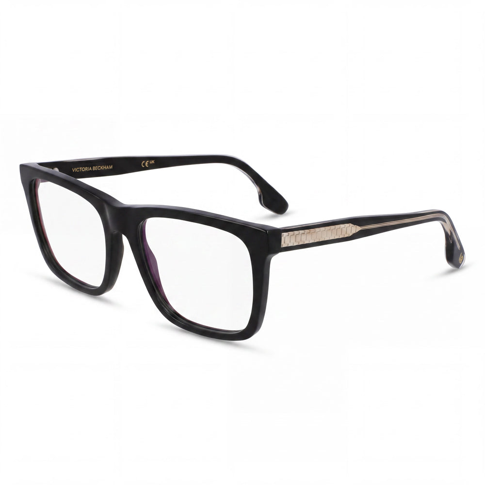 Victoria Beckham Vb2670 Gafas de Mujer Negras con Lentes de Demostración Transparentes, Aptas para Receta, 53-17-140