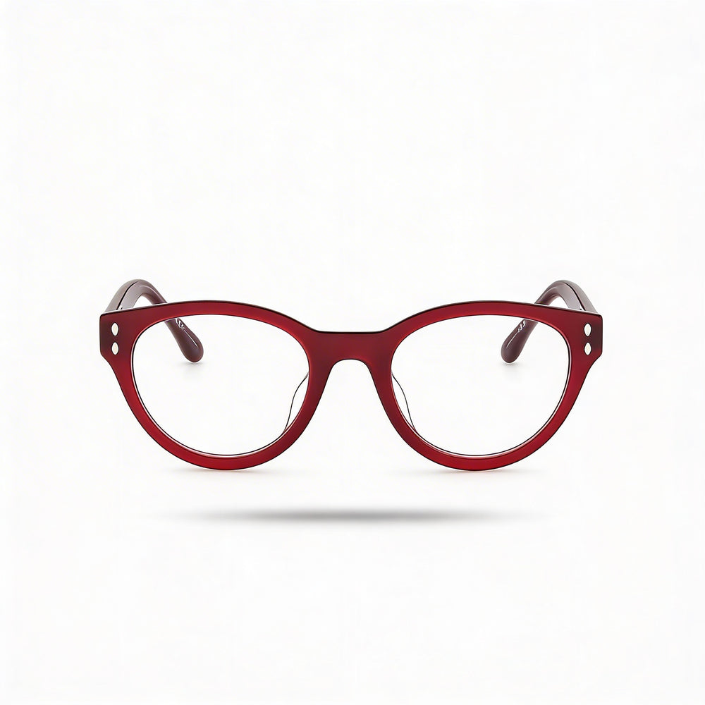Gafas de sol Isabel Marant modernas unisex de acetato burdeos, lentes de policarbonato no polarizadas de 50 mm