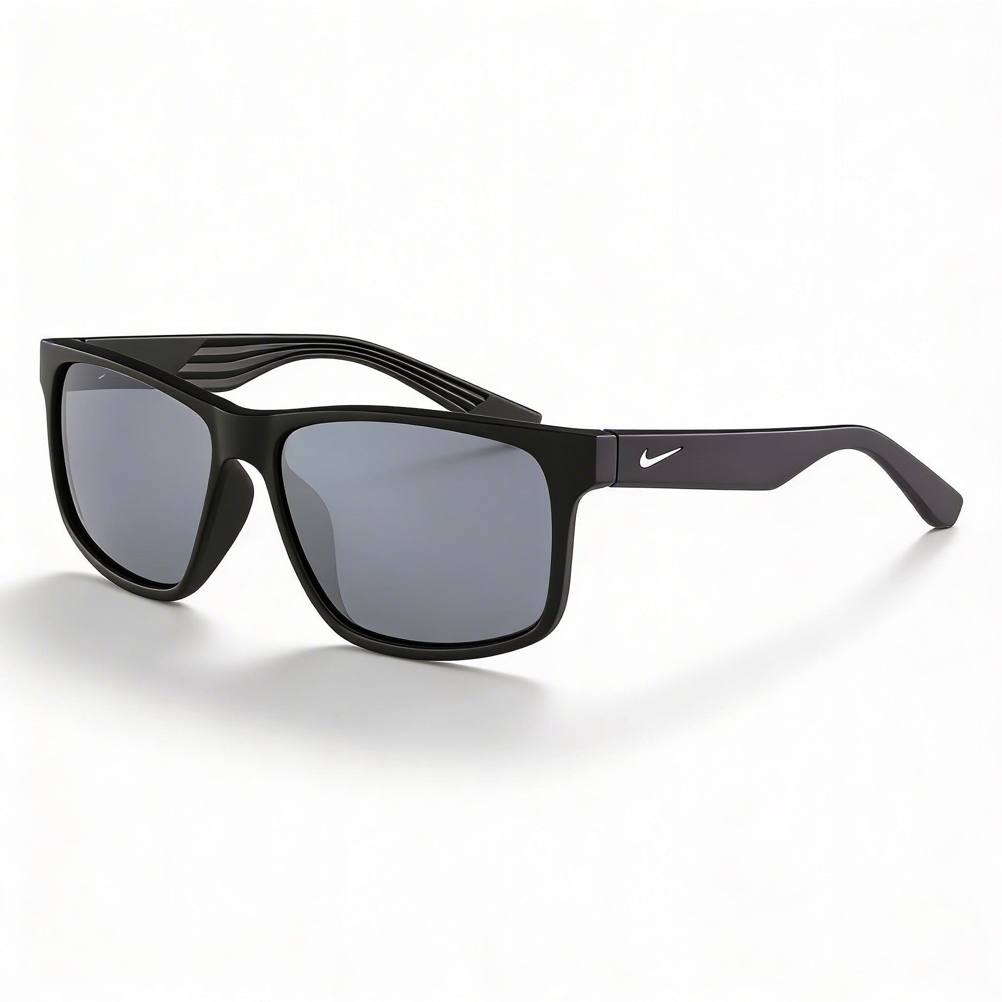 Nike Cruiser Ev0834 Women's Plastic Matte Black with Grey Silver Frame Grey with Silver Flash Lens UV Protected Non-Polarized 59mm, Photo 1