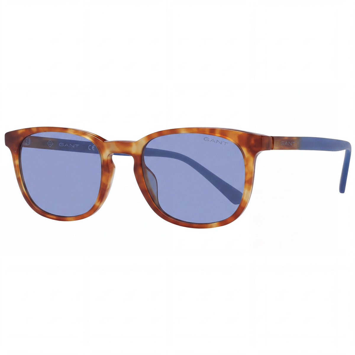 GANT GA718653V Men's Acetate Non-Polarized Sunglasses, Blonde Havana Blue Frame, Brown Lenses 53mm, Photo 1