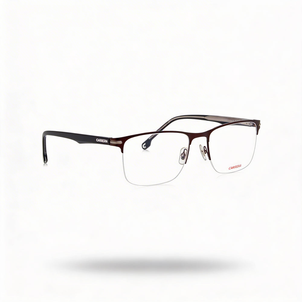 Carrera Modern Unisex Sunglasses Matte Brown Alloy Steel Frame Non-Polarized Polycarbonate Lenses 55mm