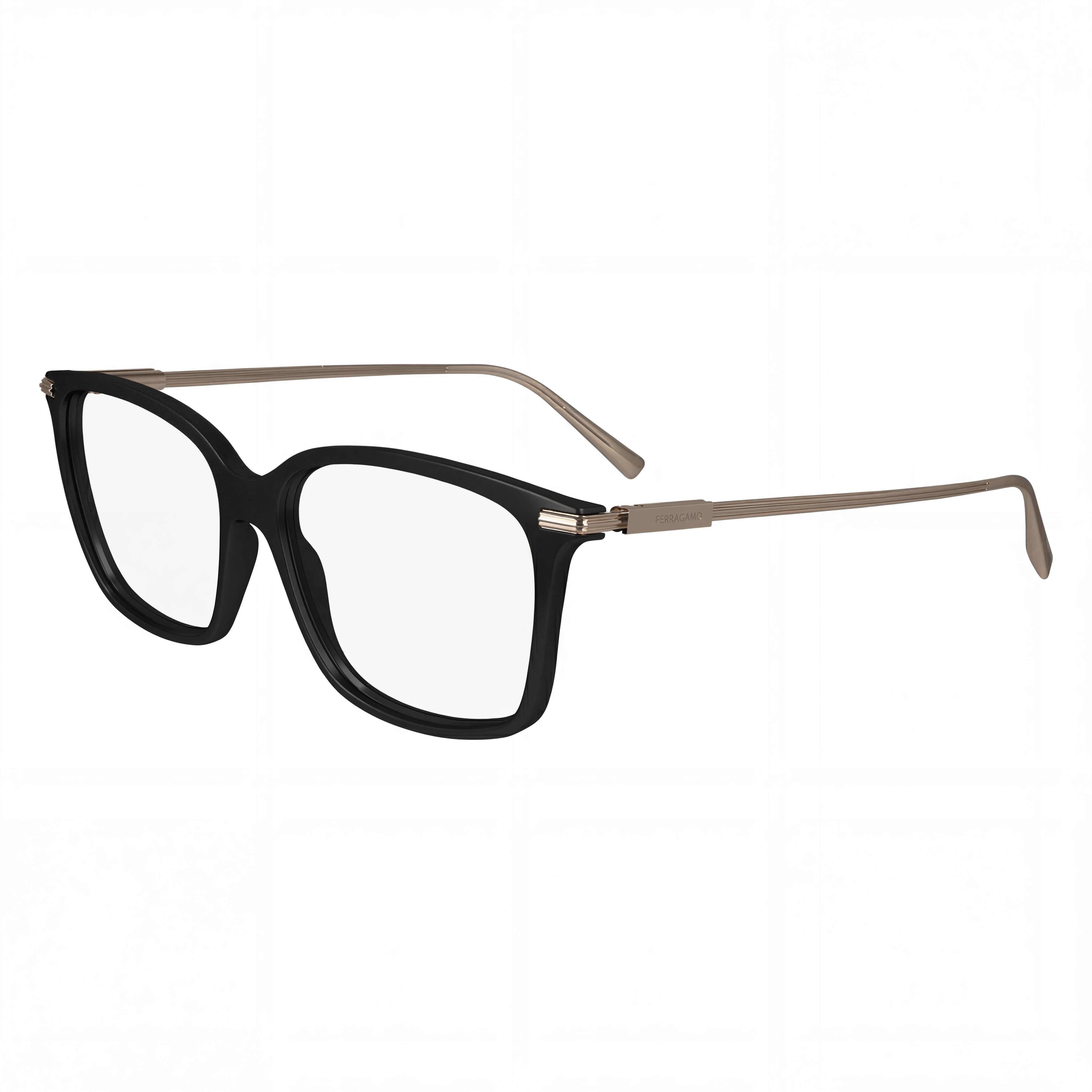 Salvatore Ferragamo Sf2992 Men's Black Acetate Eyeglasses with 53mm Lens Width, 15mm Bridge Width, and 145mm Temple Length, Photo 1