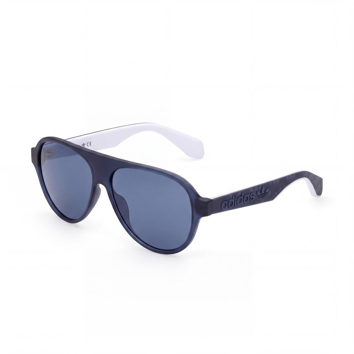 Gafas de sol adidas Originals Or005992x para hombre con montura inyectada azul y lentes con espejo azul y protección UV de 57 mm, Photo 1