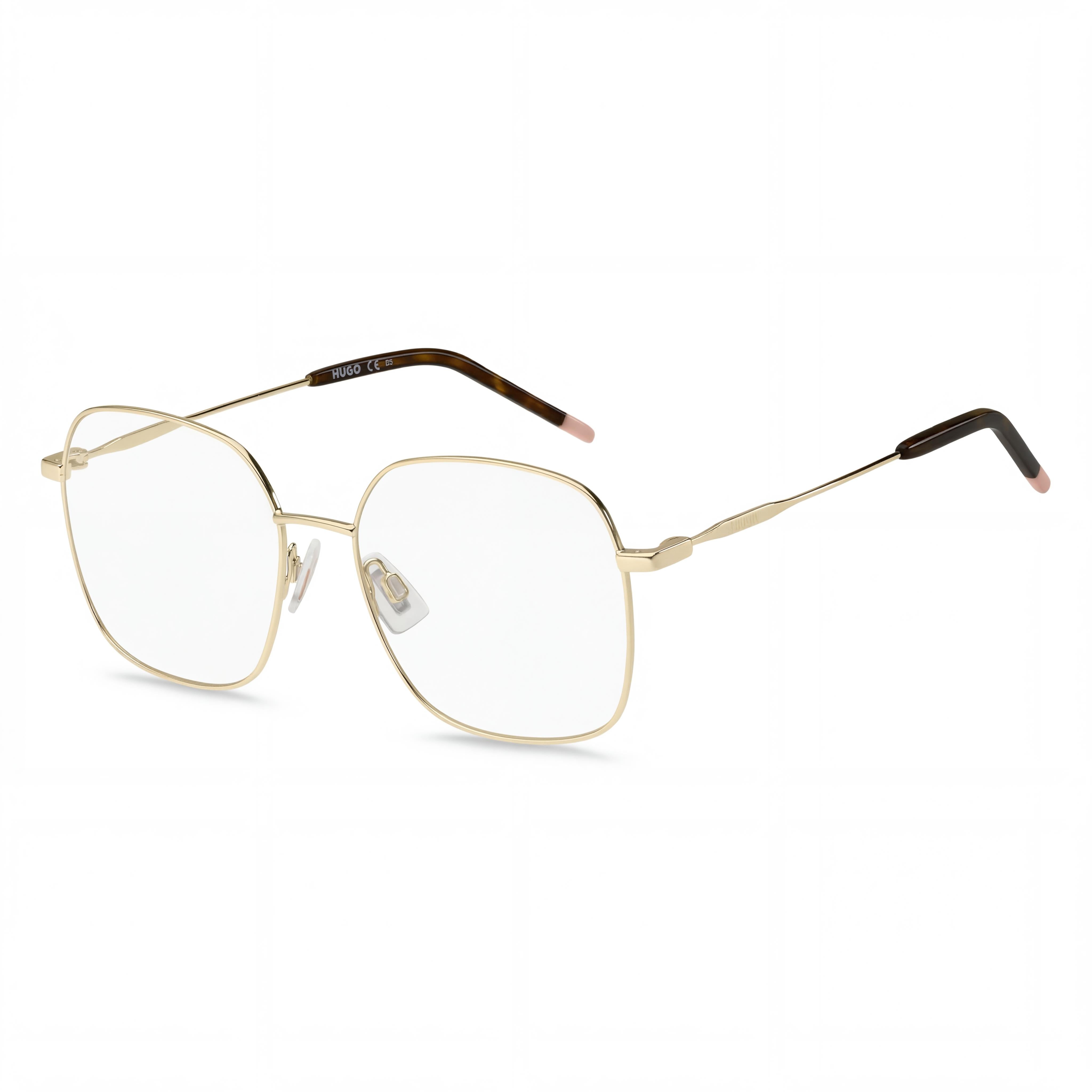 Hugo Boss Hg 1185 Gafas de Metal Estilo Moderno para Mujer con Montura Dorada, Lente 55mm, Puente 17mm, Patilla 140mm, Photo 1