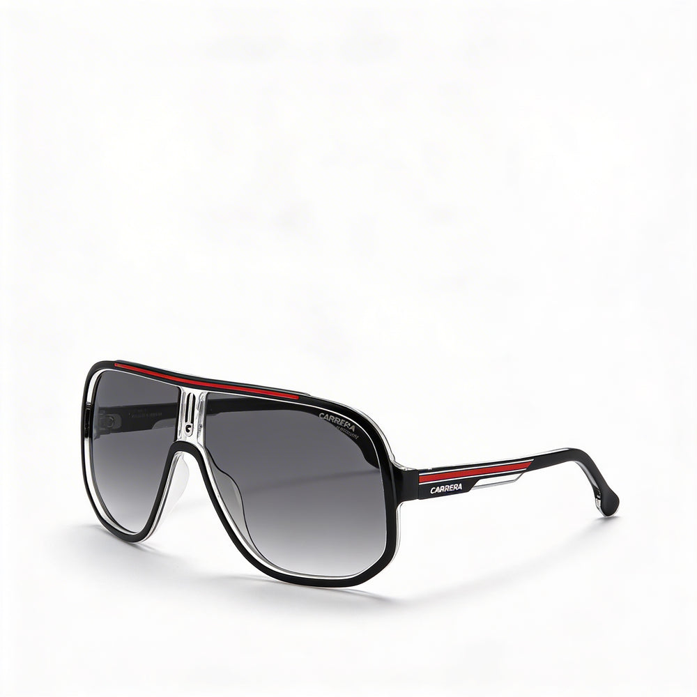 Carrera Modern Navigator Unisex Black Red Thermoplastic Elastomers Frame Polycarbonate Lens Sunglasses 63mm