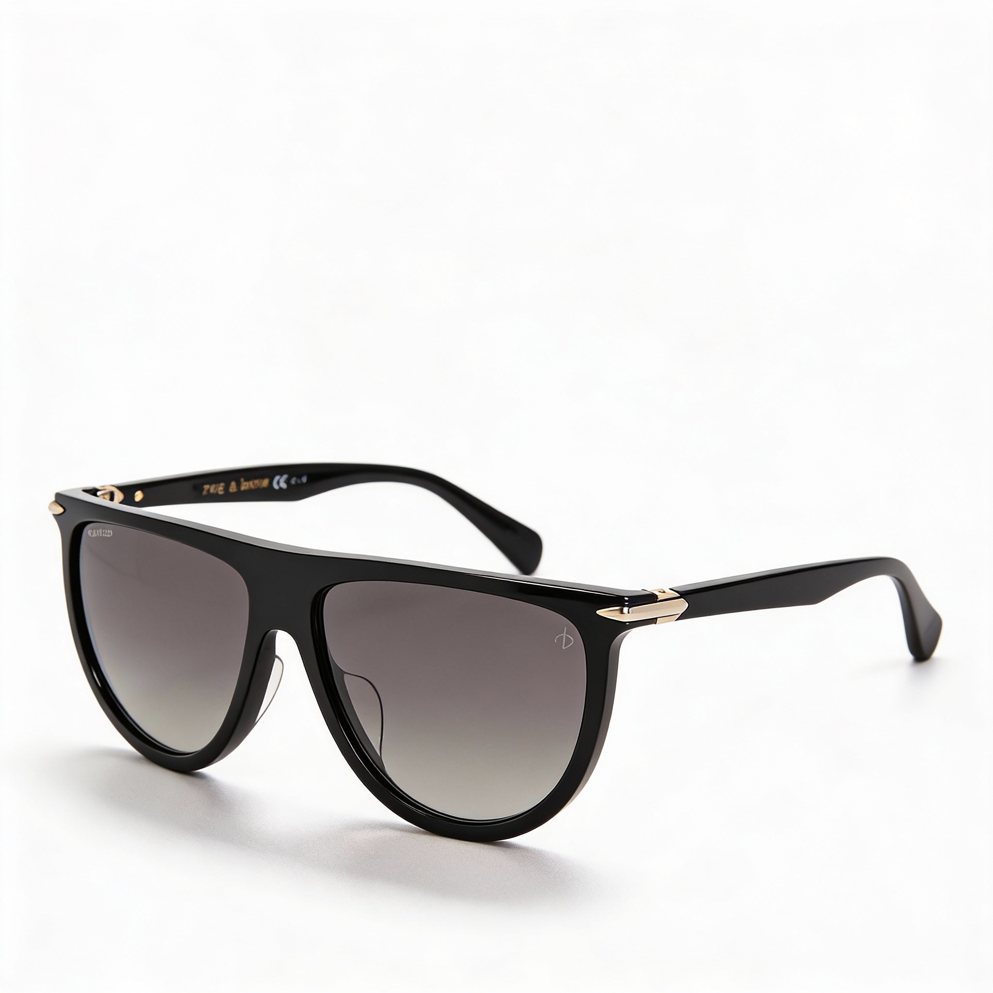 Gafas de sol Rag & Bone Rnb1056s para mujer, de plástico negro, con montura ovalada, lentes grises no polarizadas, protección UV, 57 mm, Photo 1
