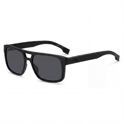 HUGO BOSS BLACK Casual Men's Black ECO CELLULOSE P.INJ UV 300 Non-Polarized Sunglasses 43.9mm