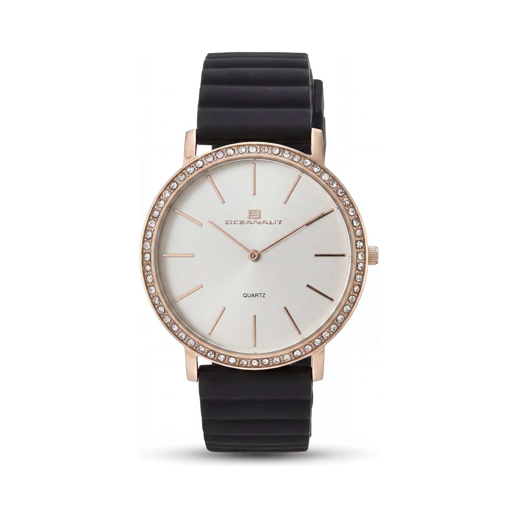 Oceanaut, correa para mujer, reloj de cuarzo con bisel de cristal, caja y esfera blancas, resistente al agua hasta 30 m, Photo 1