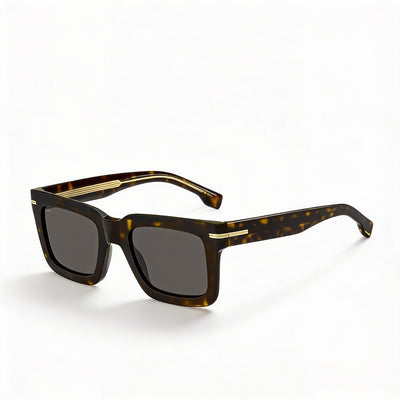 Hugo Boss Modern Aluminium Frame Havana Unisex Non-Polarized UV Protection Sunglasses 51mm