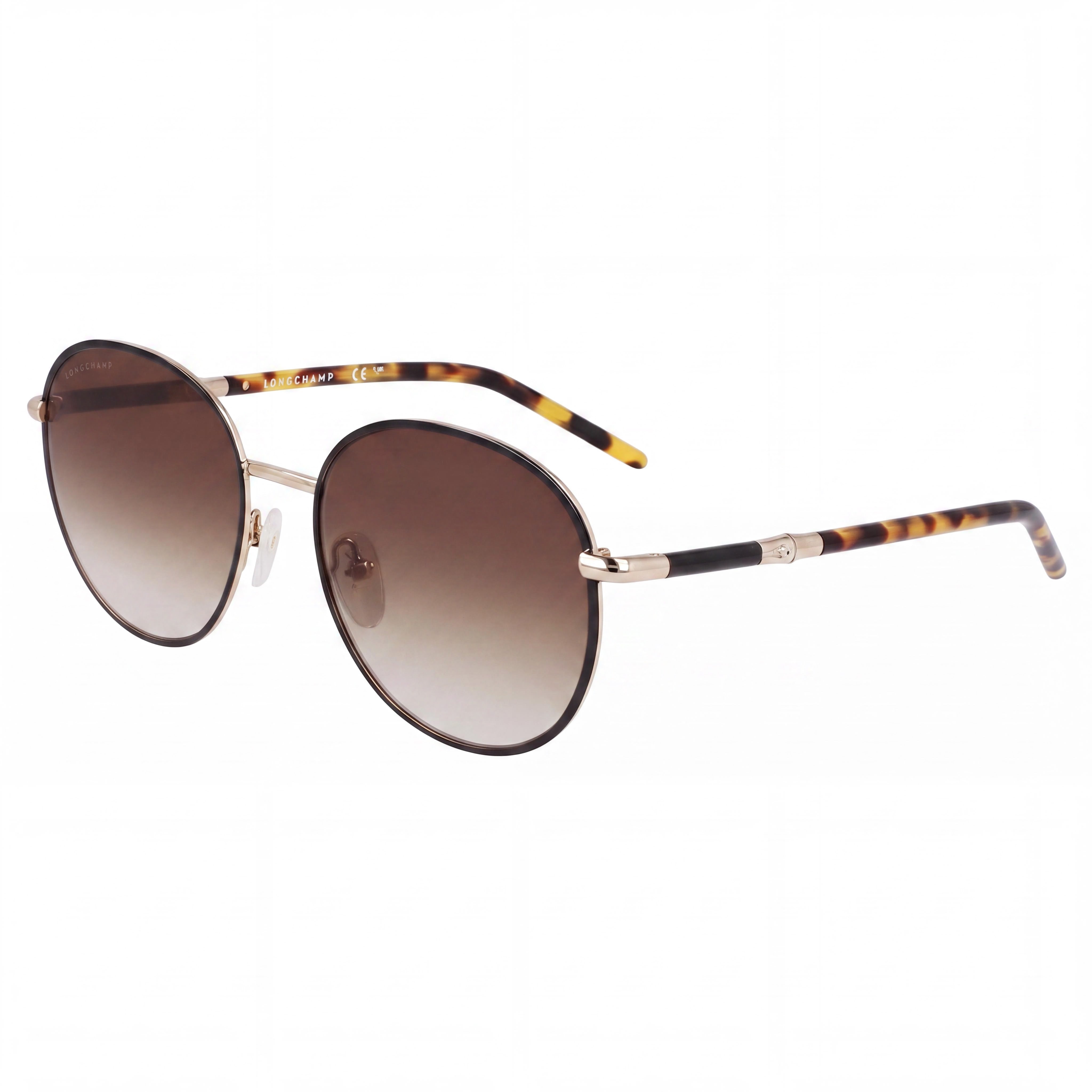 Gafas de sol Longchamp LO171S Modernas metálicas multicolor oro/negro para mujer 53mm, Photo 1