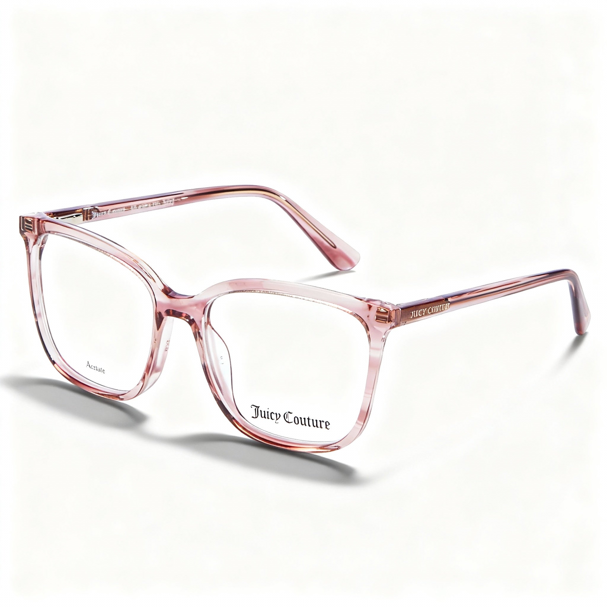 Juicy Couture Ju 225 Women's Modern Style Acetate Crystal Pink Non-polarised Lenses Sunglasses 52-17-140mm