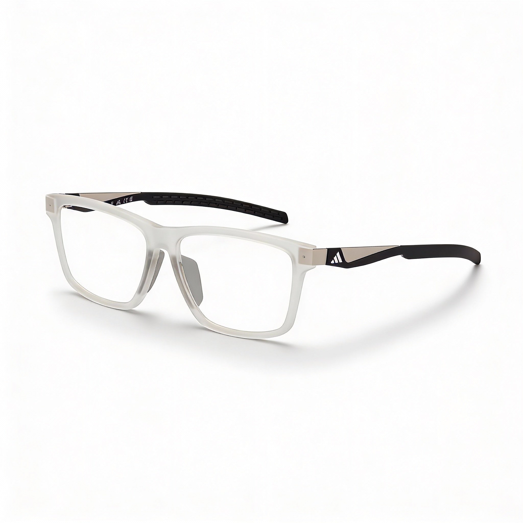 adidas MODERNO Unisex Crystal Plastic Frame with Transparent Plastic Lenses Eyeglasses 55-14-140, Photo 1