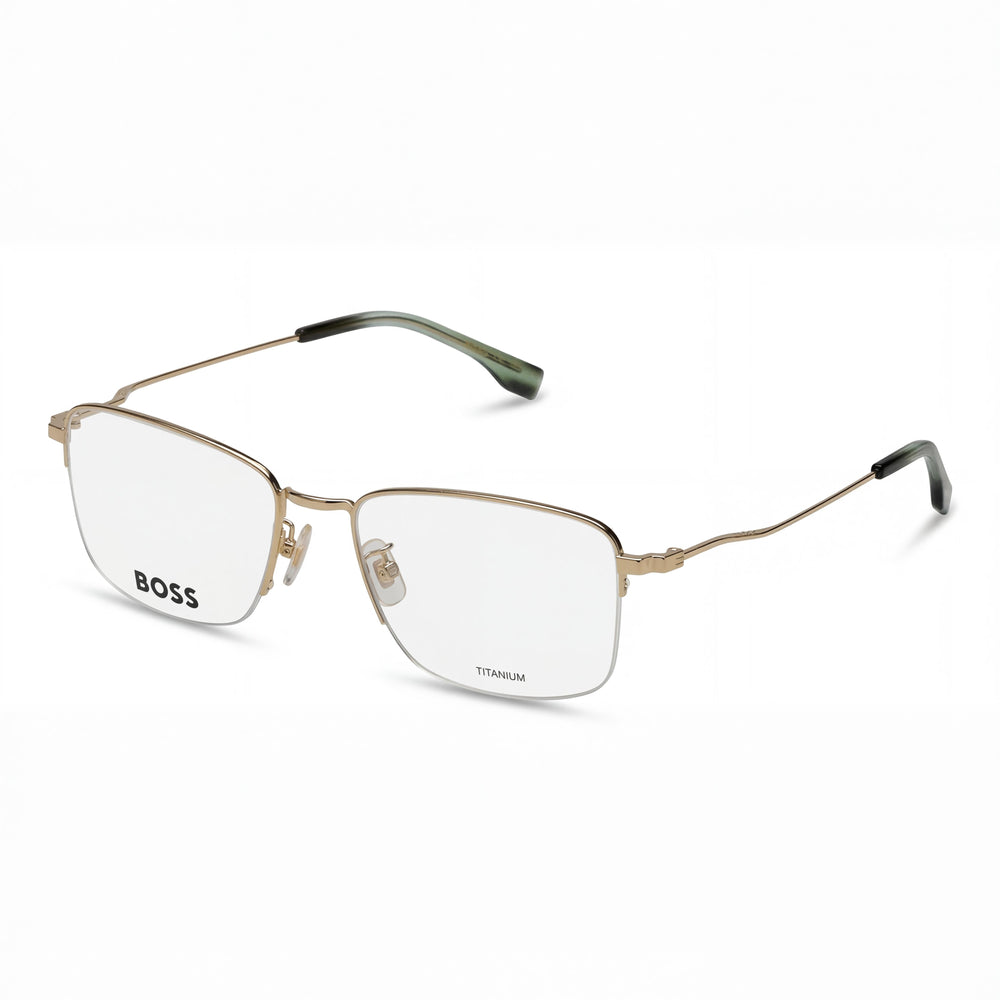 Hugo Boss Boss 1516/g Men's Casual Titanium Frame Gold Polycarbonate Non-Polarized Lenses 55mm Lens 19mm Bridge