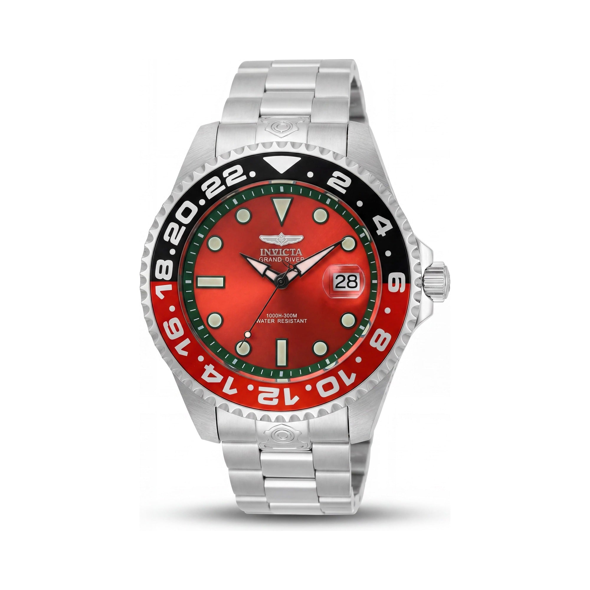 Reloj de buceo automático Invicta Grand Diver - Miami Edition 49118 para hombre, de acero inoxidable, esfera naranja, 47 mm, Photo 1