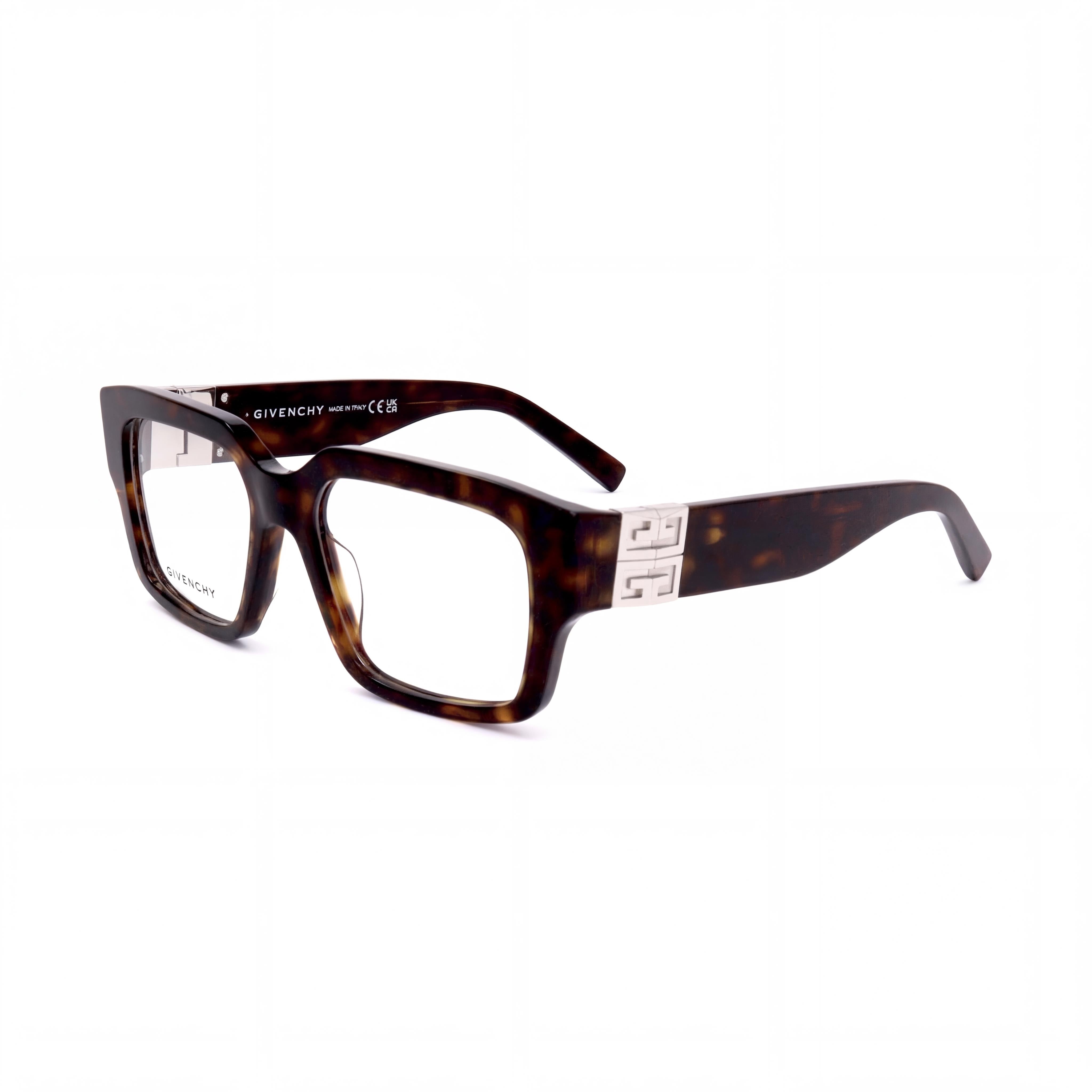 Givenchy Casual Men's Dark Havana Acetate Eyeglasses, Lens Width 53mm, Bridge 17mm, Temple 135mm, Photo 1
