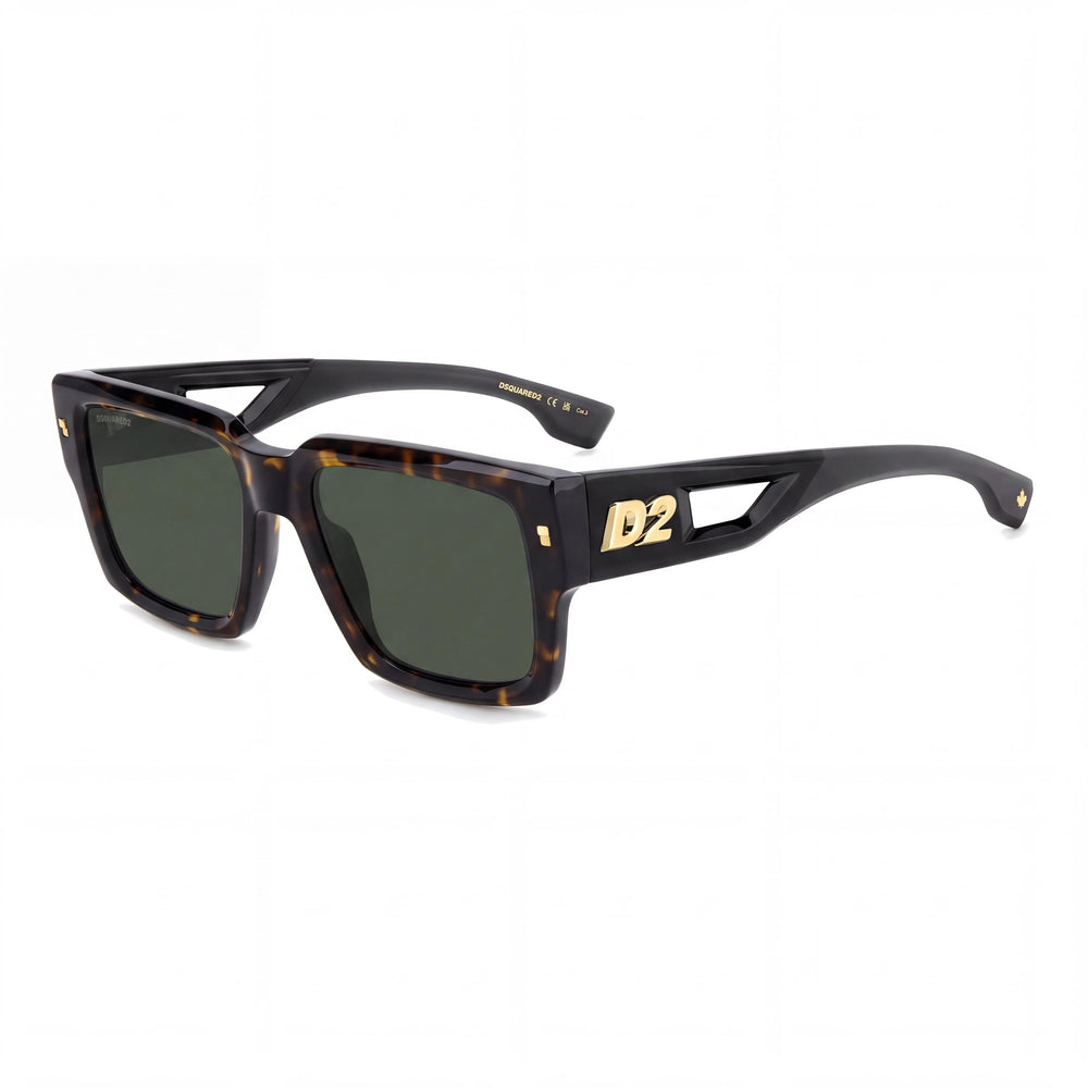 DSQUARED2 0143/S Men's Classic Sunglasses, Havana Polyamide Frame, Havana Lenses, 53-19-145