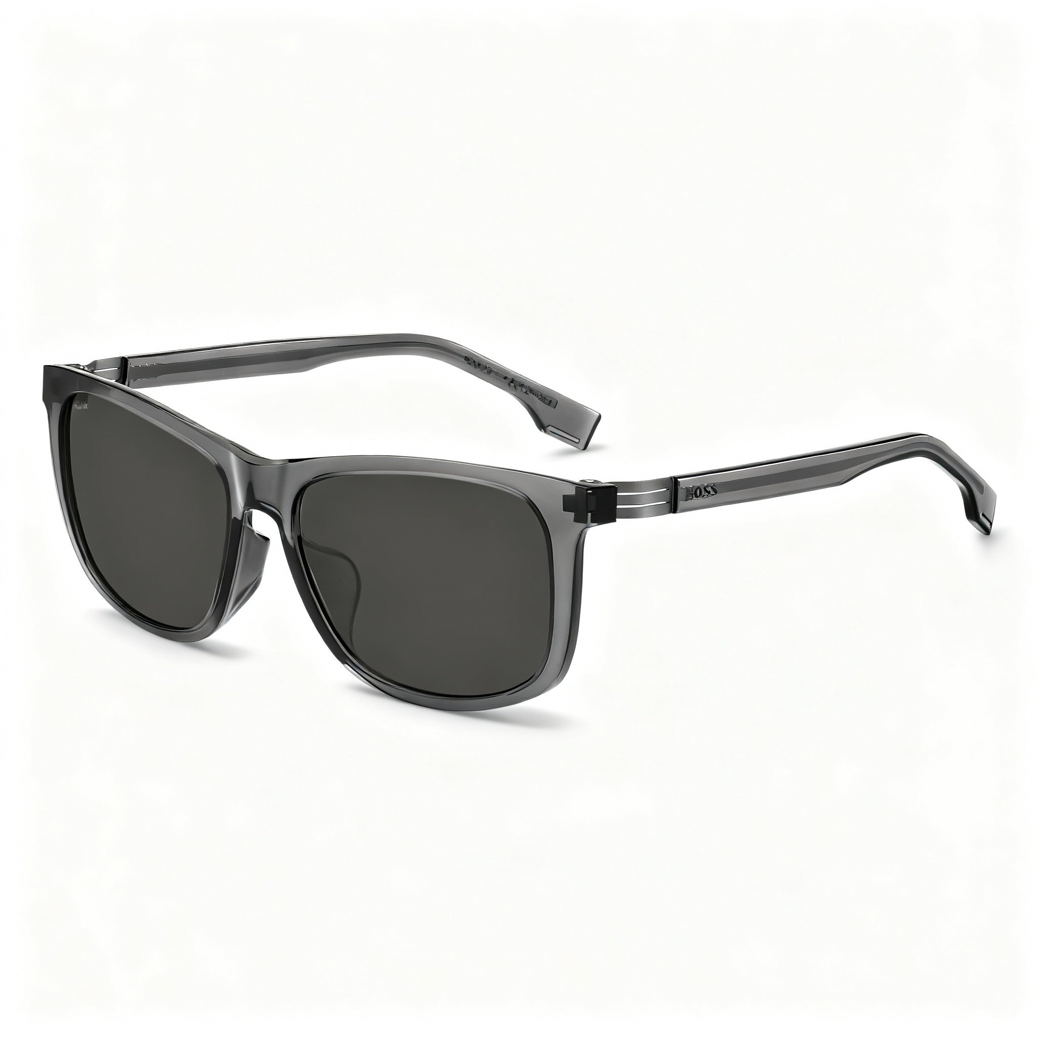 Hugo Boss Men's BOSS 1617/F/S Functional & Comfort Grey Plastic Non-Polarized UV Protected Sunglasses 59mm