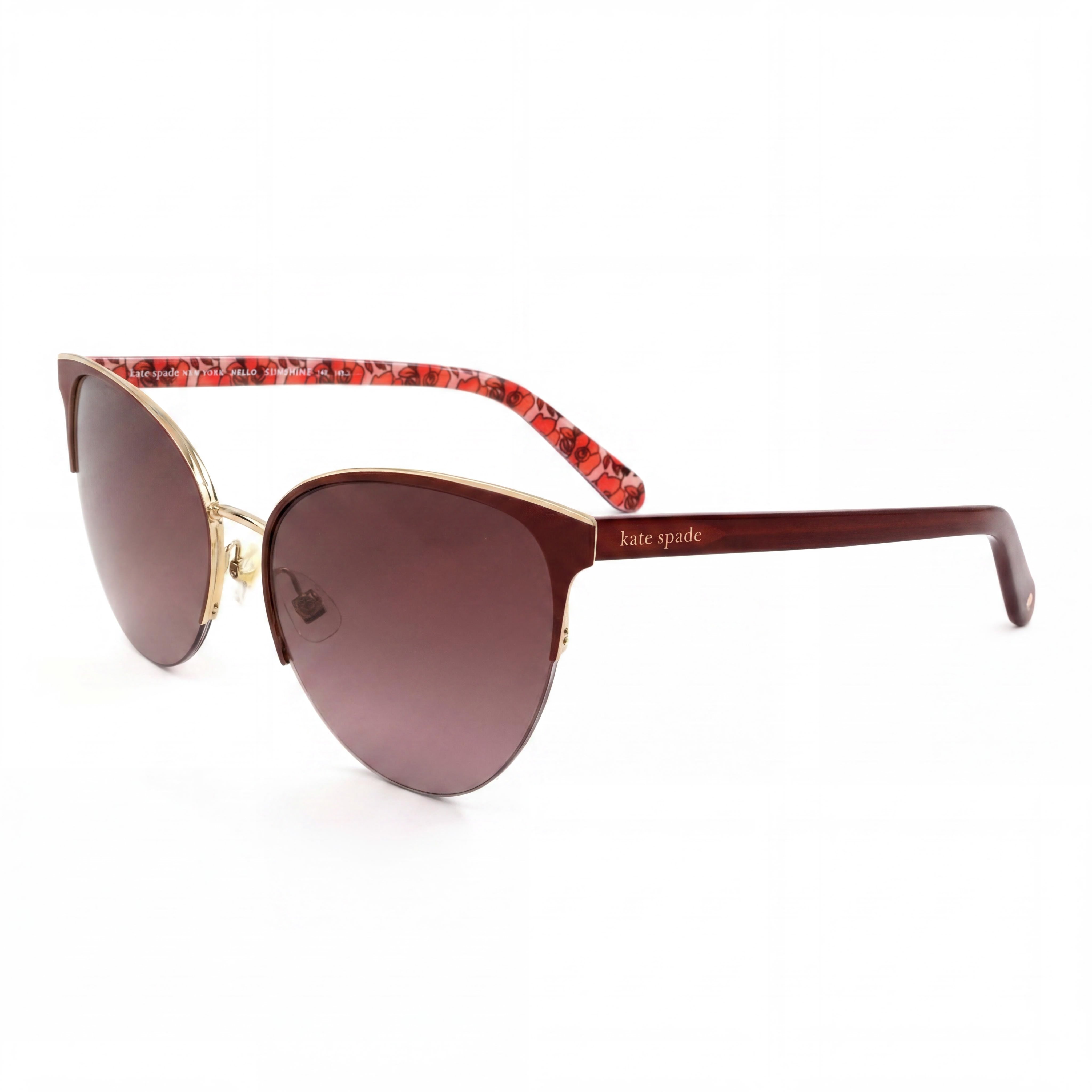 Gafas de sol Kate Spade New York para mujer, informales, de acero inoxidable, color rojo y rosa, con protección UV, 57 mm, Photo 1