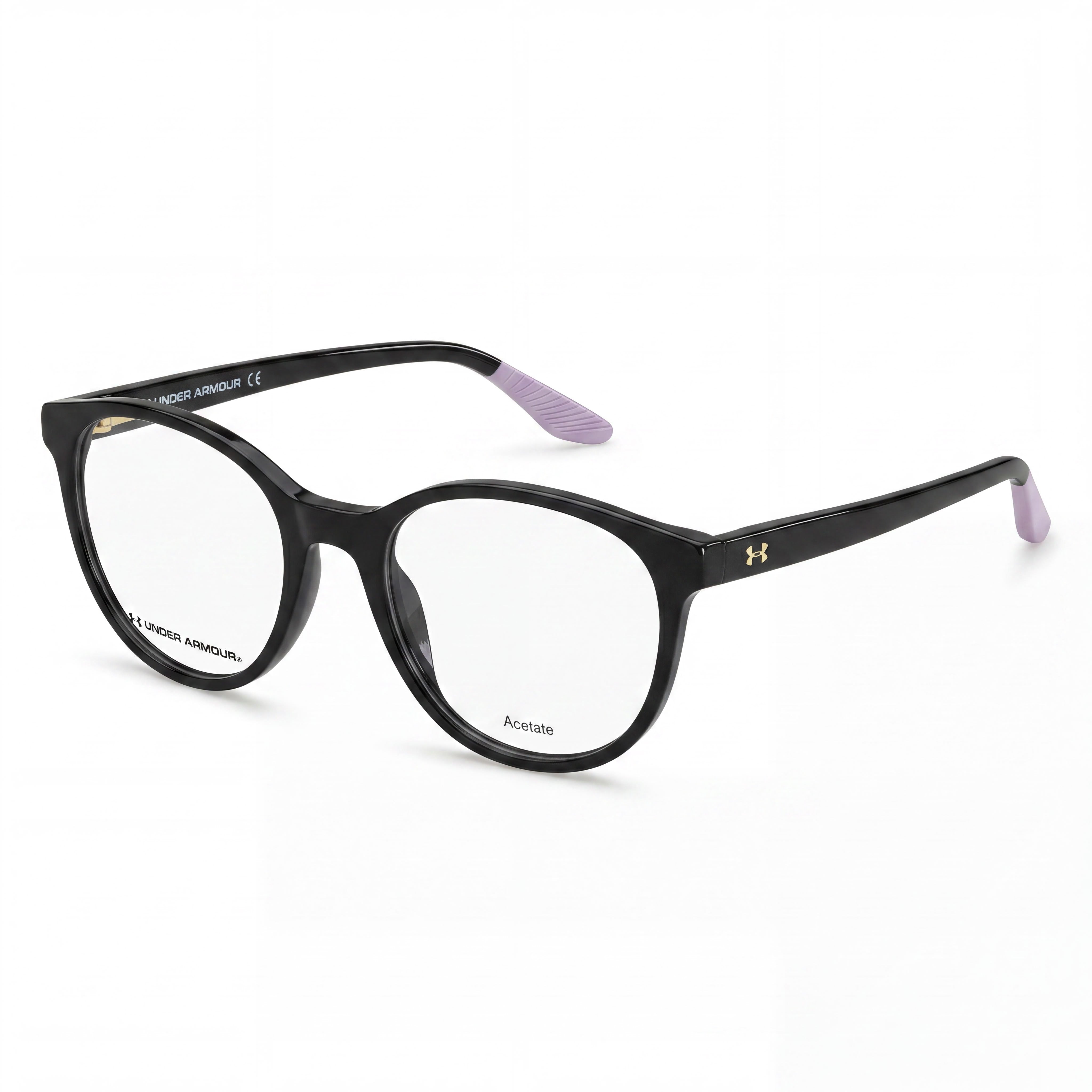Under Armour Ua 5020 Women's Black Plastic Sports Eyewear Frame with 52mm Lens, 18mm Bridge, 140mm Temple, Photo 1
