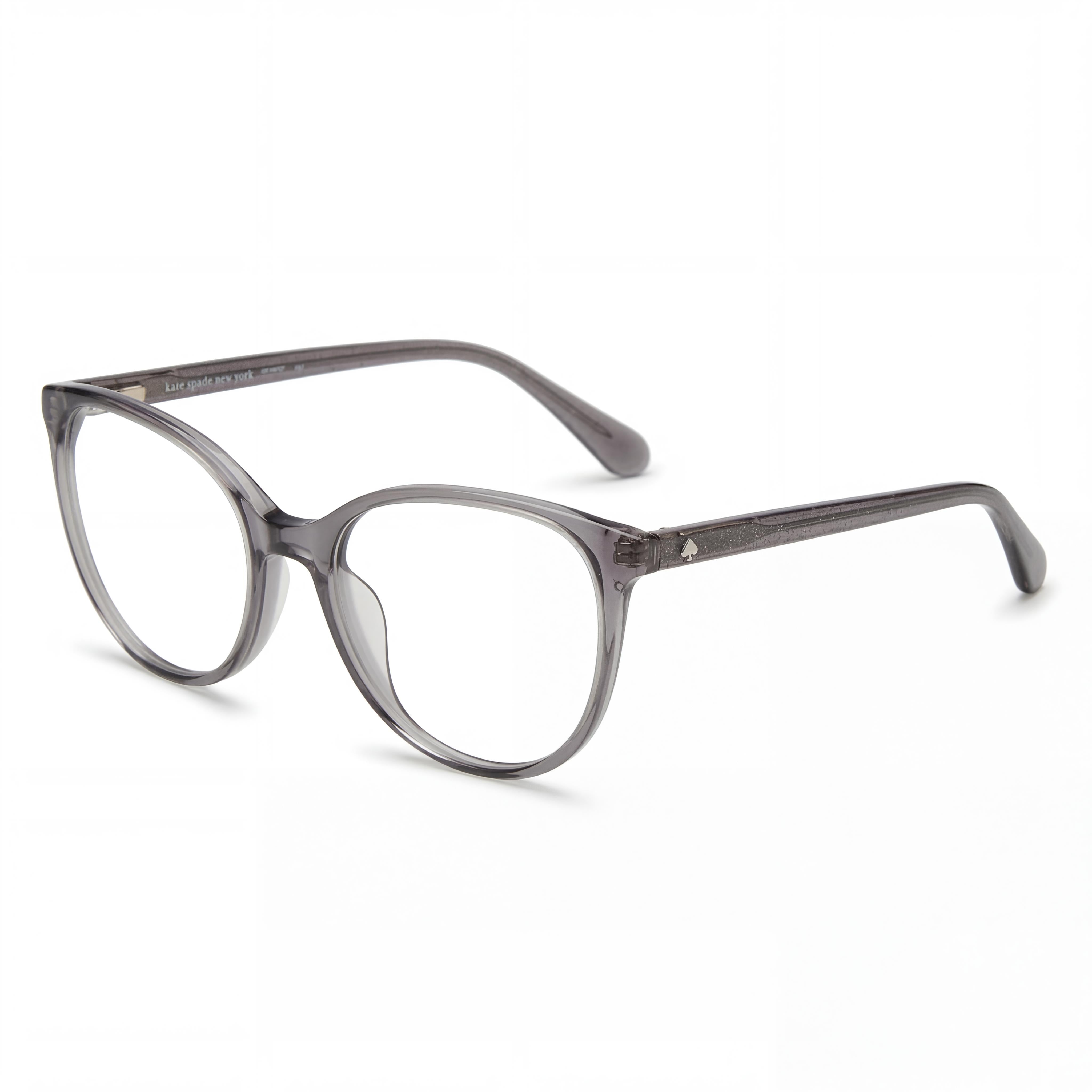 Kate Spade New York - Montura de gafas cuadrada de acetato gris transparente para mujer, montura completa, 51-17-140 mm, Photo 1