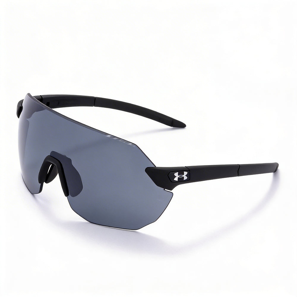 Under Armour Classic Unisex Sunglasses, Matte Black Polycarbonate Frame, UV Protection, Grey Lenses 99mm