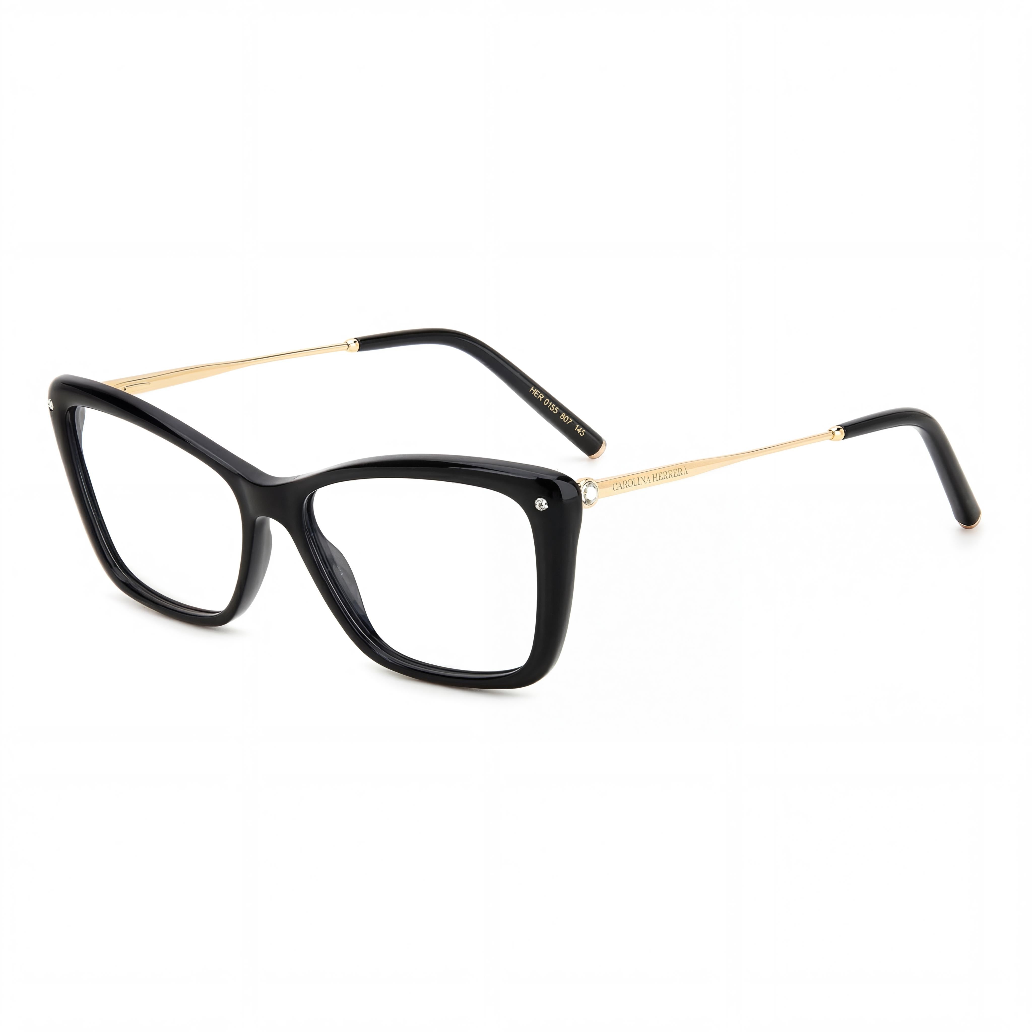Carolina Herrera Her 0155 Women's Multicolored Plastic Frame Sunglasses with Black Polycarbonate Lenses 55-15-145mm, Photo 1