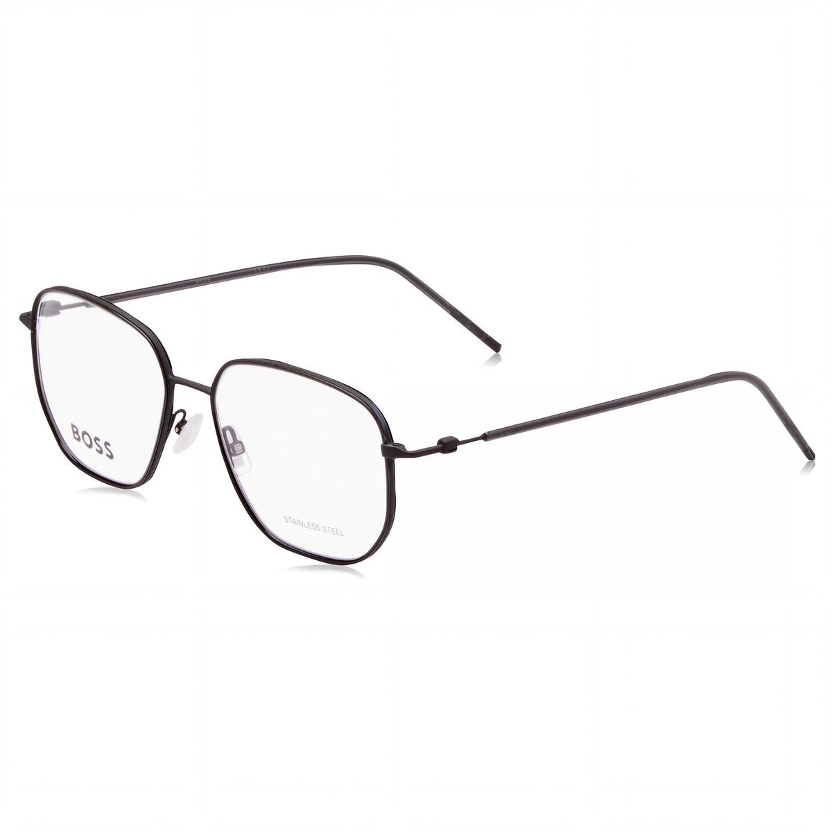 BOSS 1430 Unisex Alloy Steel Frame Polycarbonate Lenses Non-polarised Matt Black 53mm, Photo 1