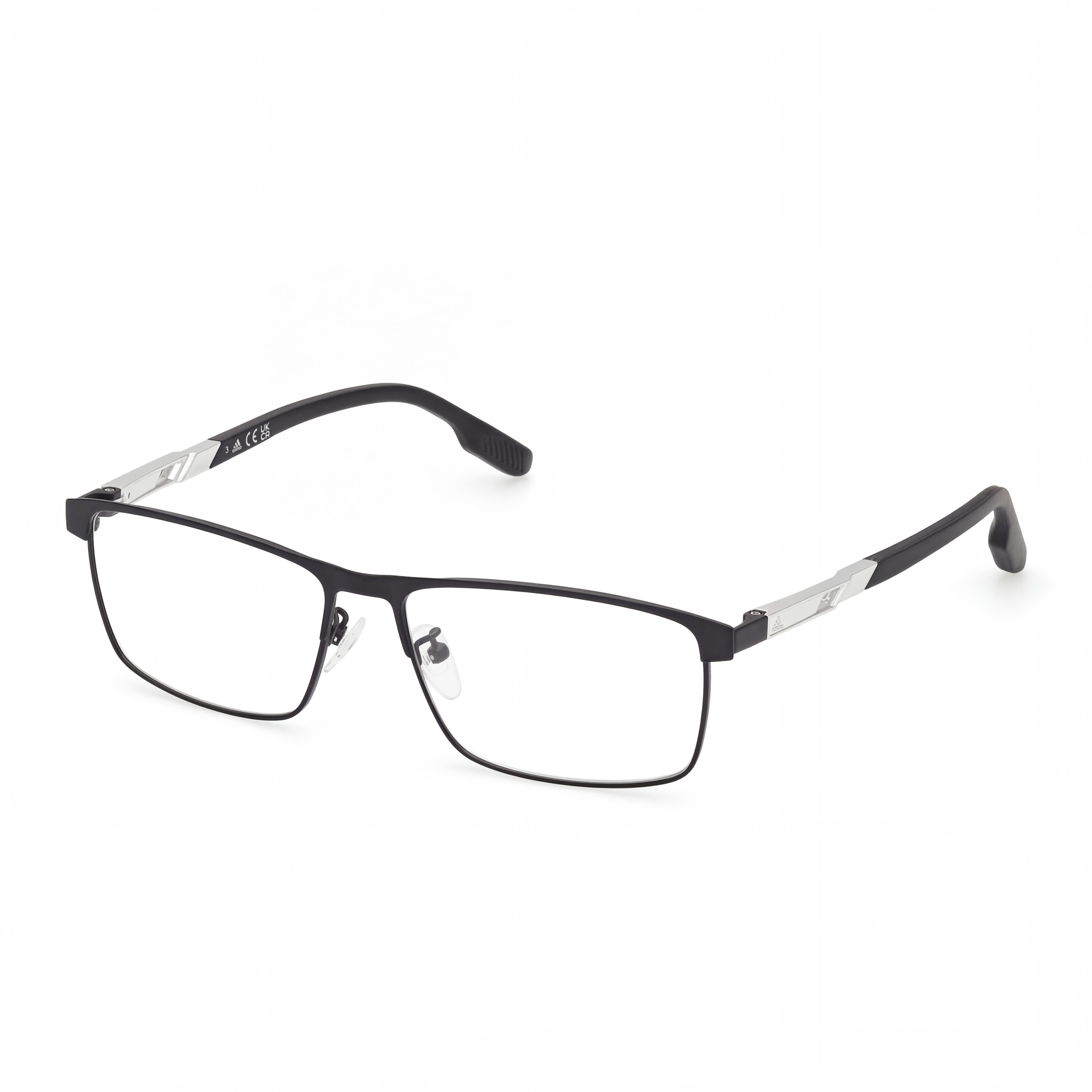 adidas MODERNO Unisex Matte Black Metal Eyeglasses 56mm, Photo 1