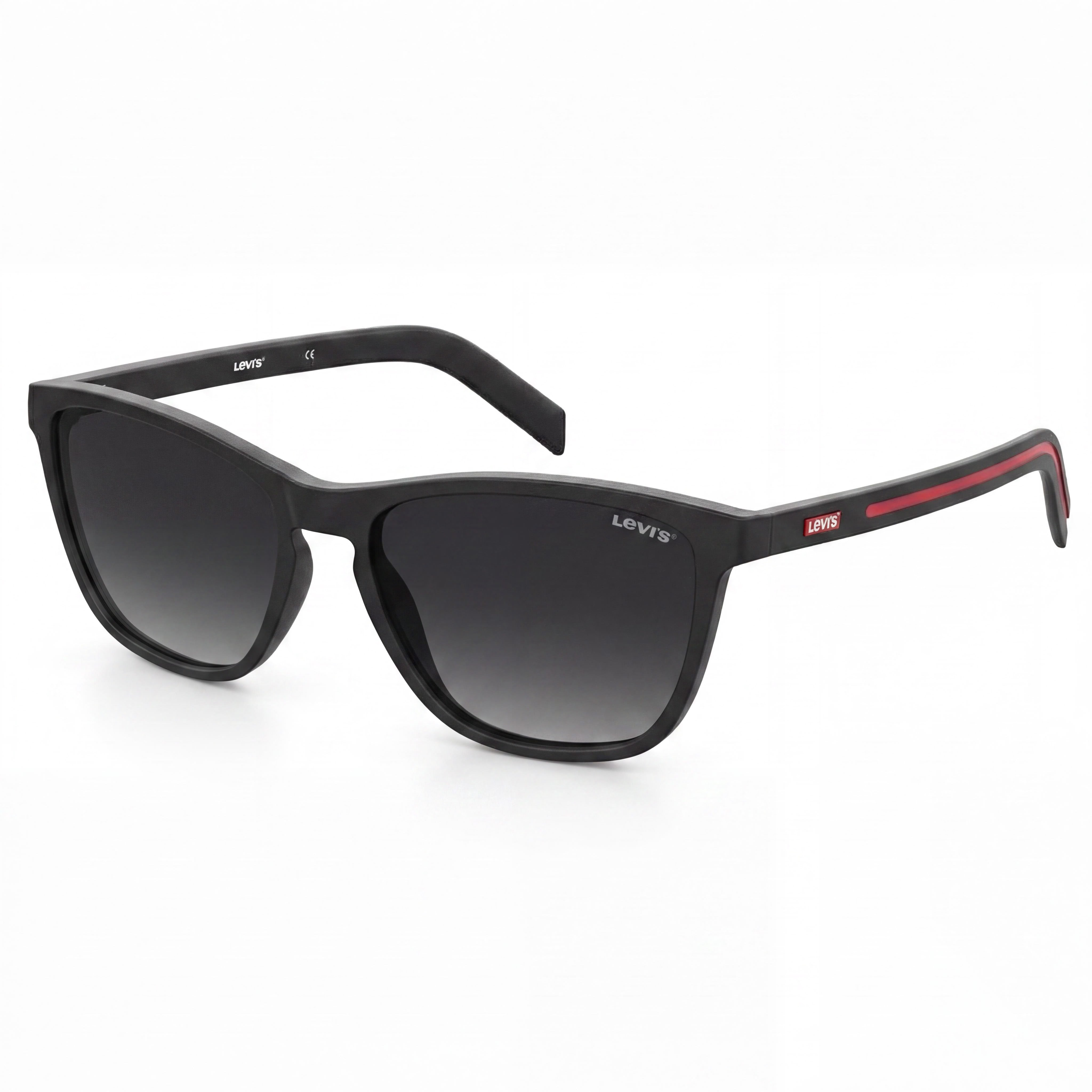 Gafas de sol Levi's Modern para mujer, de poliamida ecológica, color negro mate, sin polarizar, con protección UV, 57 mm, Photo 1