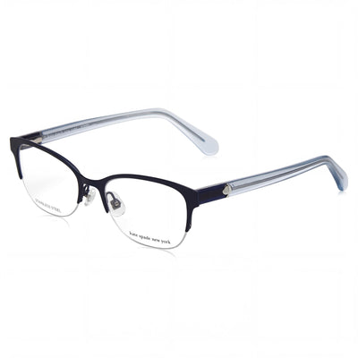 Kate Spade New York Ferrara Women's Sunglasses featuring a Stainless Steel Frame and Blue Lenses, Size 51mm