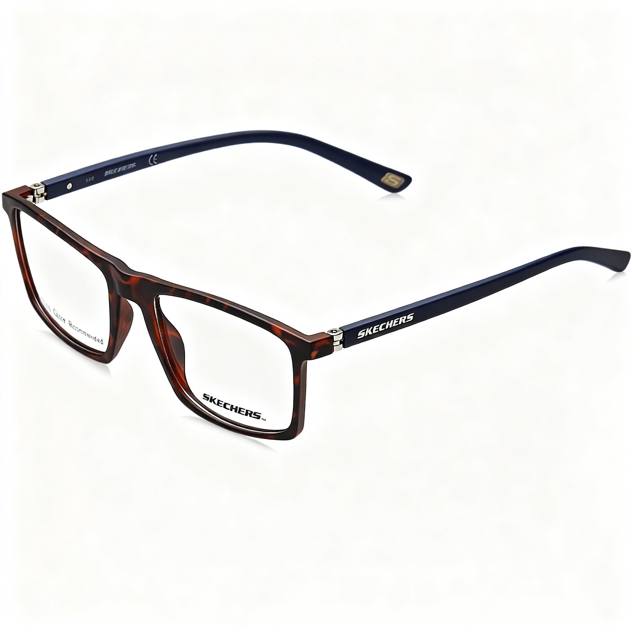 Skechers Se3302 Men's Plastic Prescription Eyeglass Frames Dark Havana 54mm Lens, 18mm Bridge, 145mm Temple