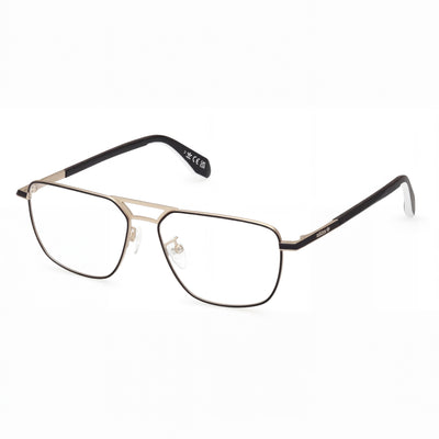 Adidas Originals Or5069 Men’s Lightweight Pale Gold Metal Frame Eyeglasses with Clear Polycarbonate Lenses 56mm
