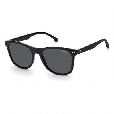 Gafas de sol unisex Carrera 2022t/S rectangulares de poliamida inyectada, negras, no polarizadas, con protección UV, 51-18-135