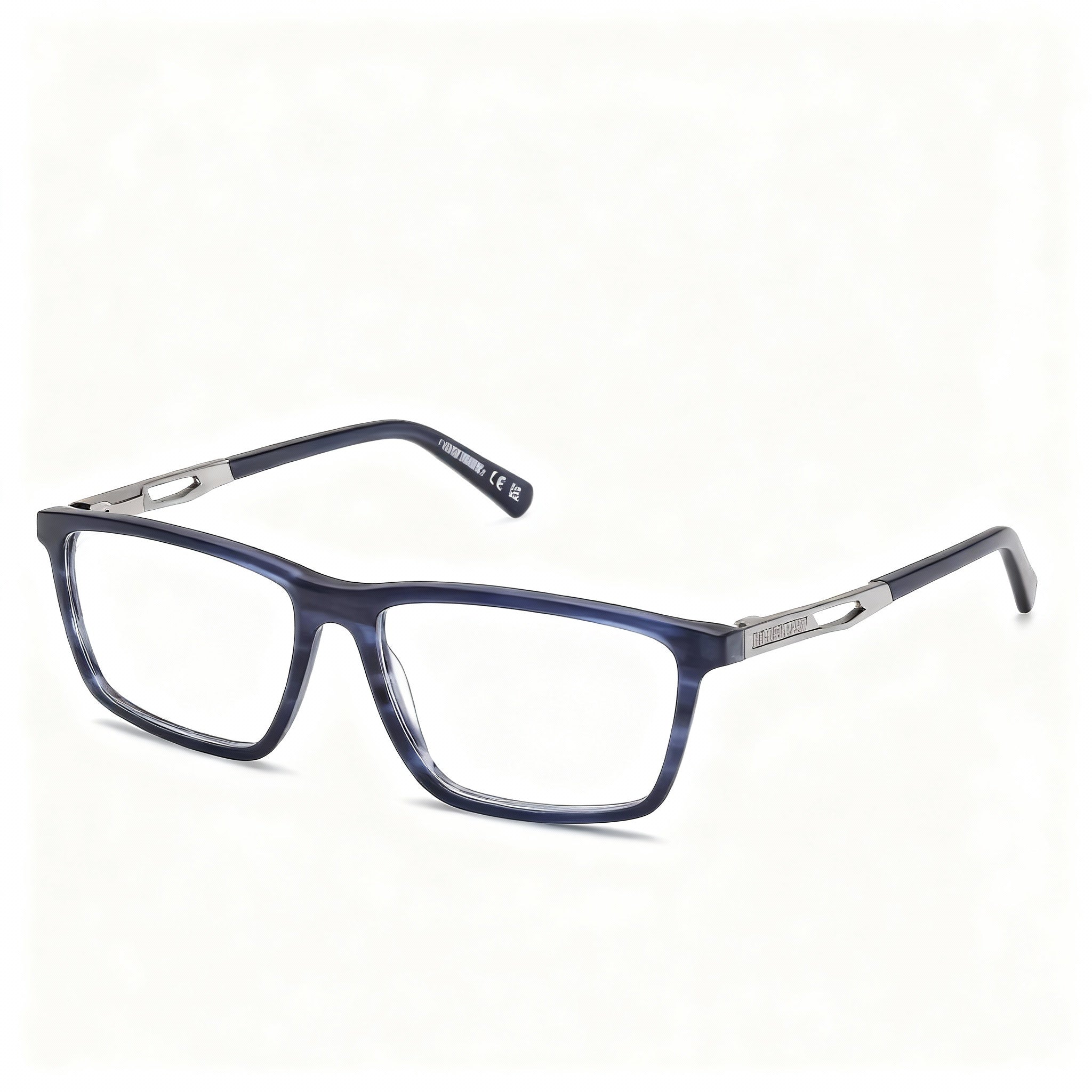 Harley-Davidson Men's Optical Eyeglasses Frames Designed for Prescription Lenses, Finished in Blue Horn