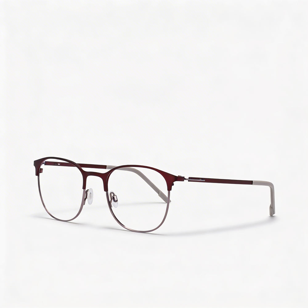 Gafas Flexon E1142 Unisex Montura Metálica Lente Ciruela Medianoche Mate 51mm Puente 20mm Varilla 145mm