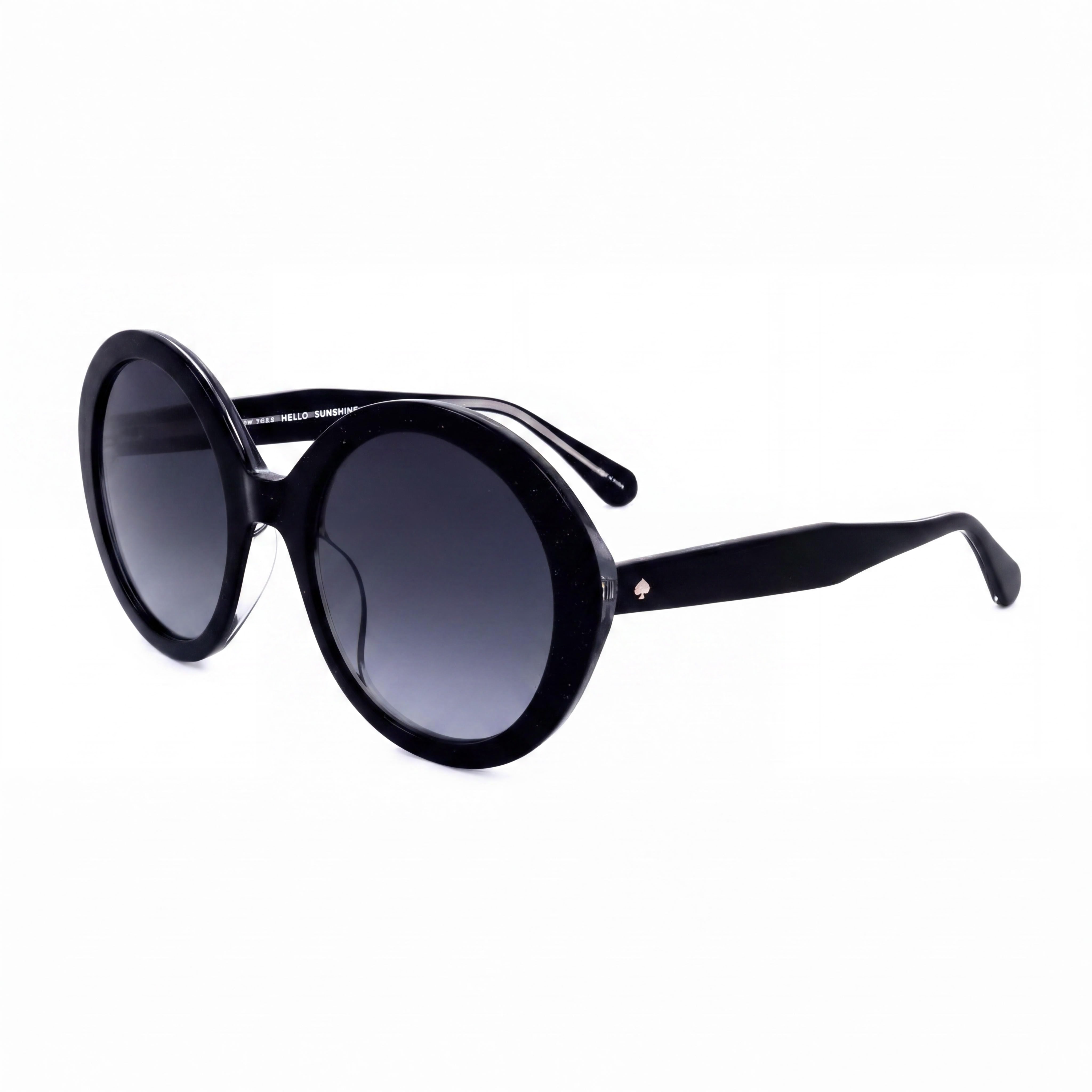 Kate Spade New York Seasonal Women's Black Grey Acetate Frame Black Lens UV Protected Sunglasses 55-22-140, Photo 1