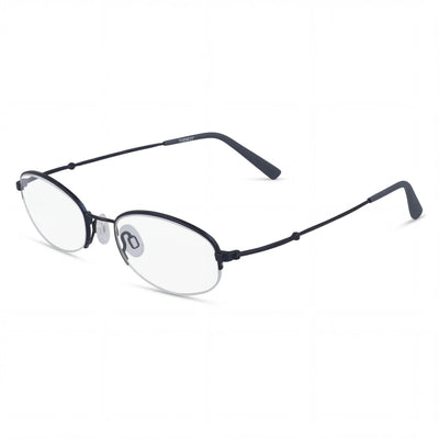 Flexon Women's H6030 Acetate Frame Polycarbonate Polarized Sunglasses Navy 52mm