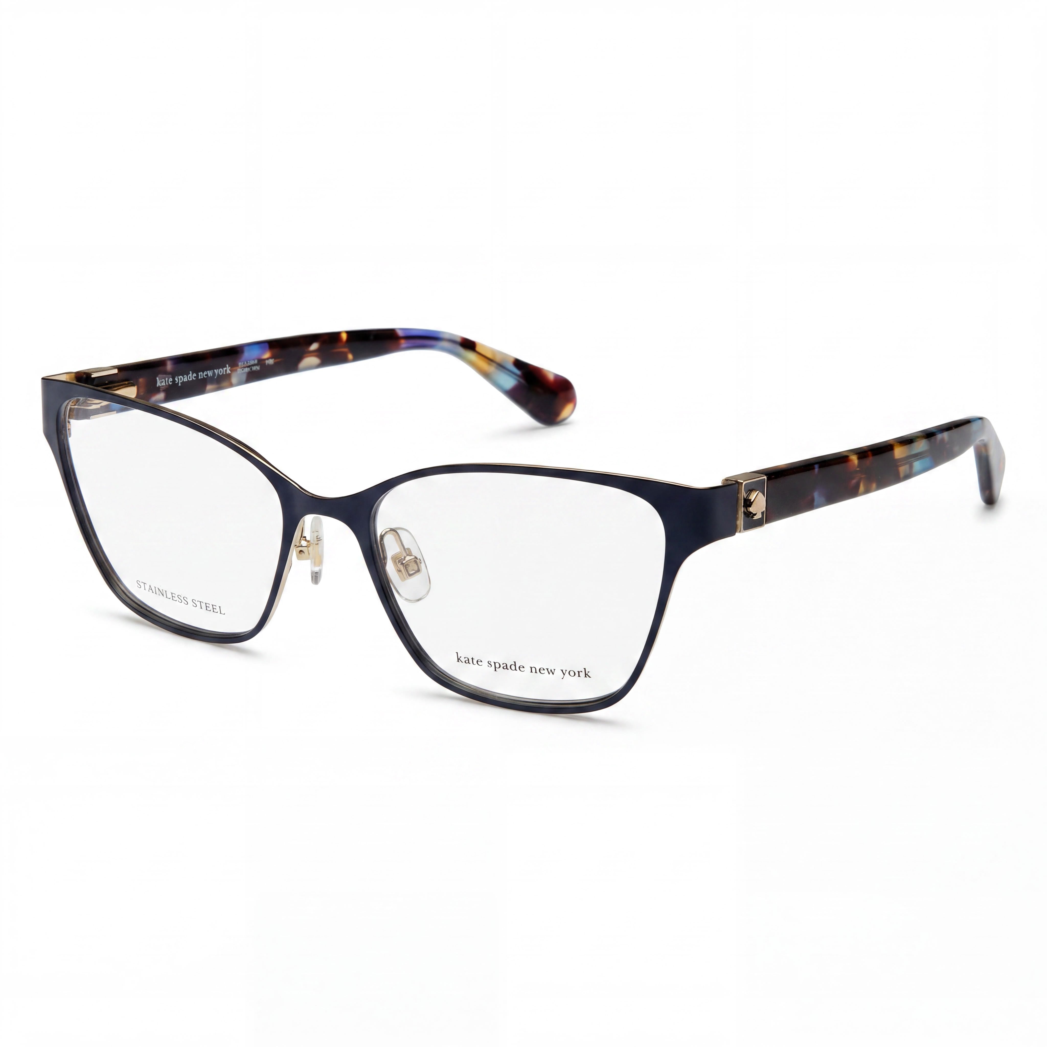 kate spade new york Gafas de sol polarizadas modernas de acero inoxidable para mujer 52-16-140 oro rosa rojo, Photo 1
