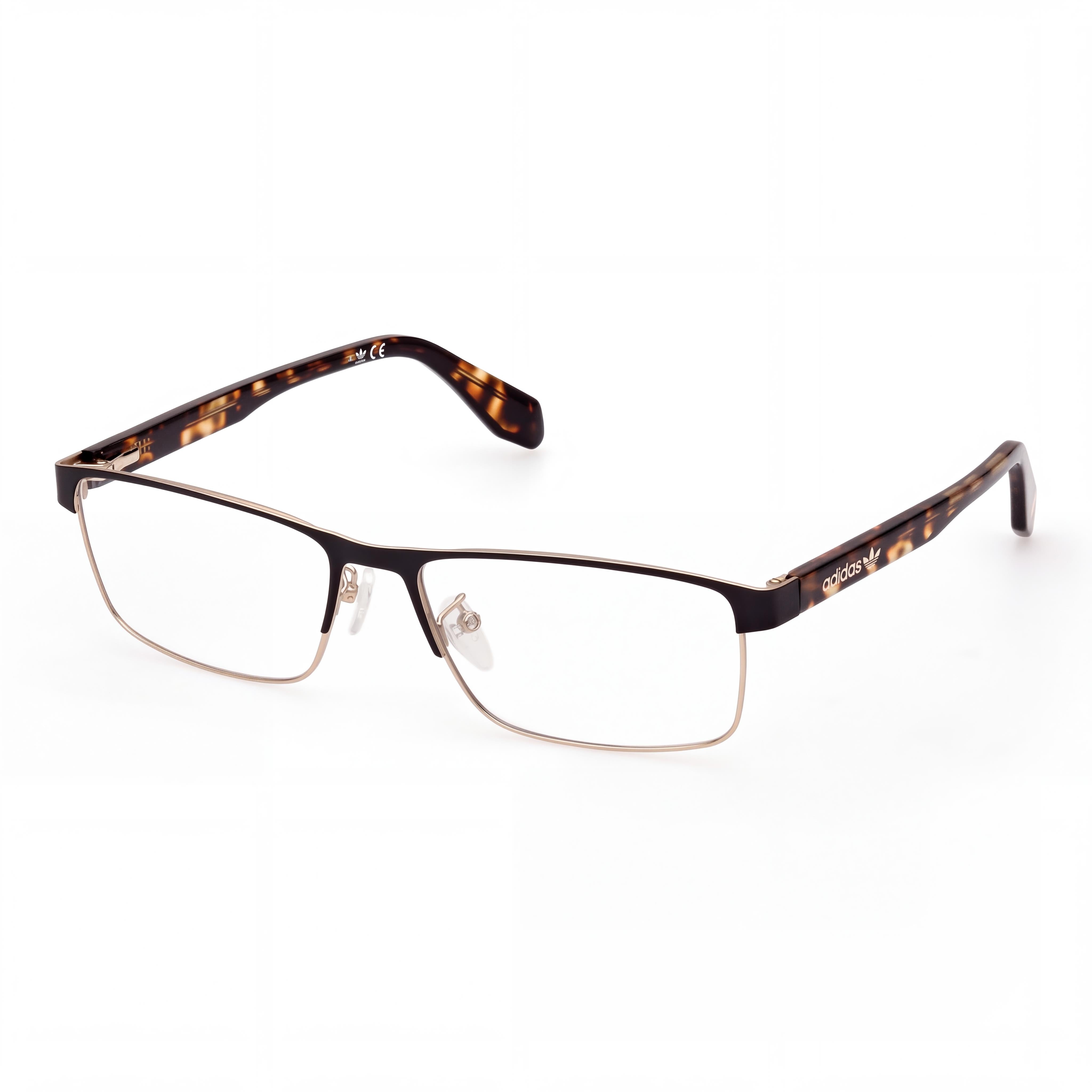 adidas Originals Or5061 Gafas Unisex con Montura Metálica en Dorado Pálido Mate Habana Oscuro 57-17-145, Photo 1