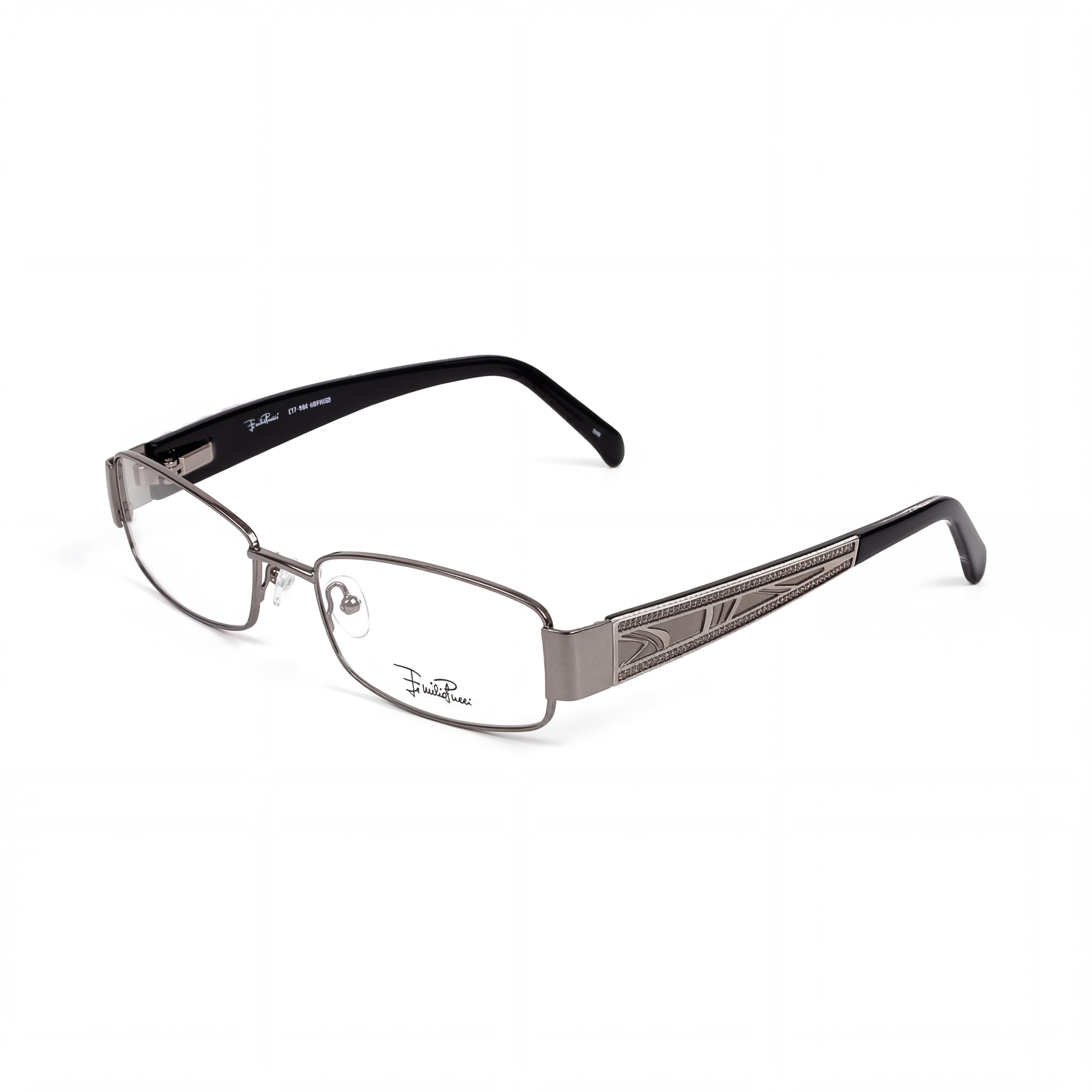 Emilio Pucci Women's 2136_069-52 Optical Glasses with a Dark Grey Plastic Frame, 52mm Lens Width, Photo 1
