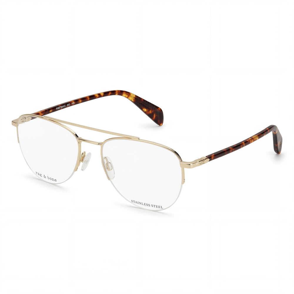 Gafas de sol de hombre Rag & Bone Casual Rnb7054/g rojas y doradas con lentes de policarbonato, 54 mm