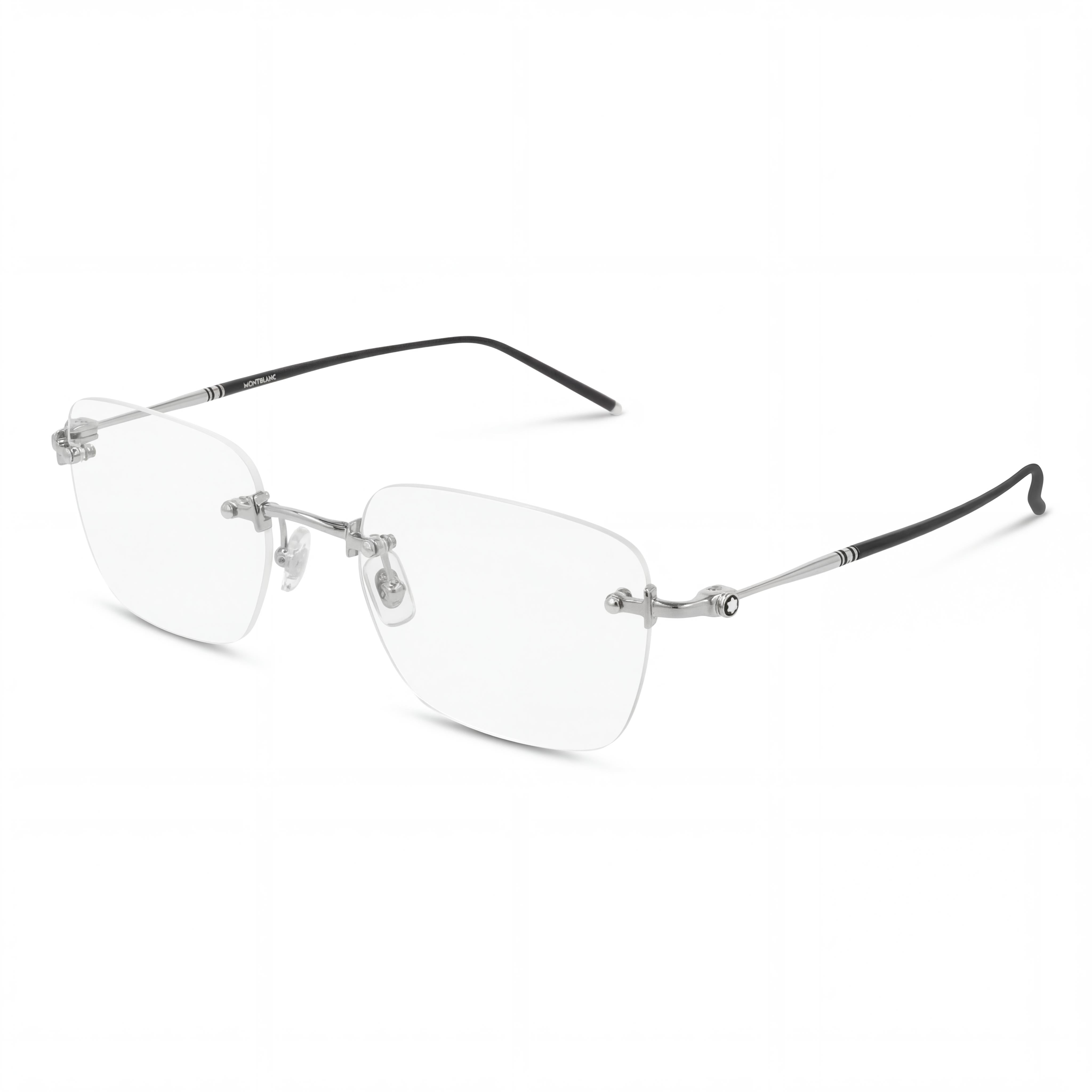 MONTBLANC MB0130O Men's Silver Metal Eyeglasses 53mm, Photo 1